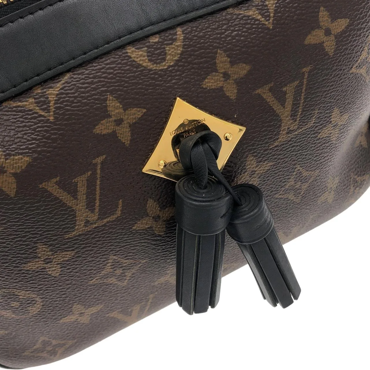 LOUIS VUITTON M43555 肩背包 Monogram 黑色 Monogram 中古品A - 縮圖 5