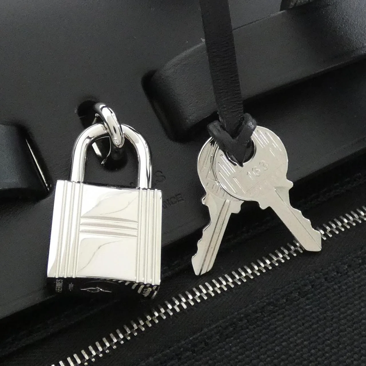 HERMES Herbag 077670CK 背包 黑色 中古品A - 縮圖 5