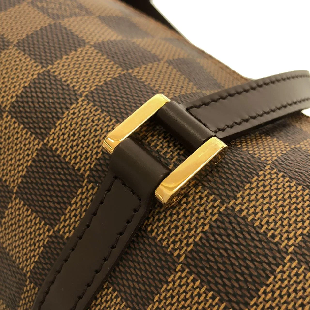 LOUIS VUITTON Papillon N51304 手提包 Damier 黑色 Damier 中古品A - 縮圖 4