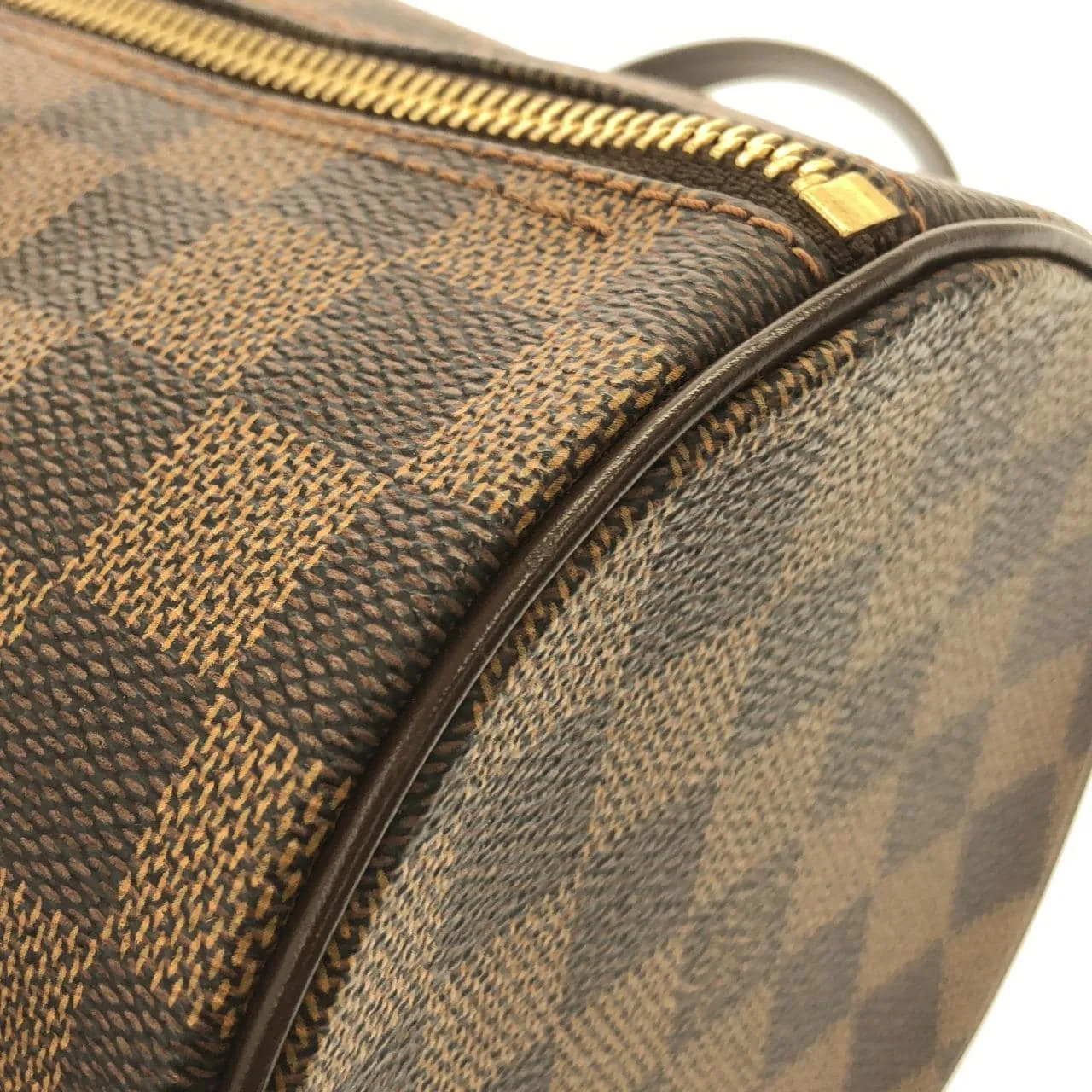 LOUIS VUITTON Papillon N51304 手提包 Damier 黑色 Damier 中古品A - 縮圖 5