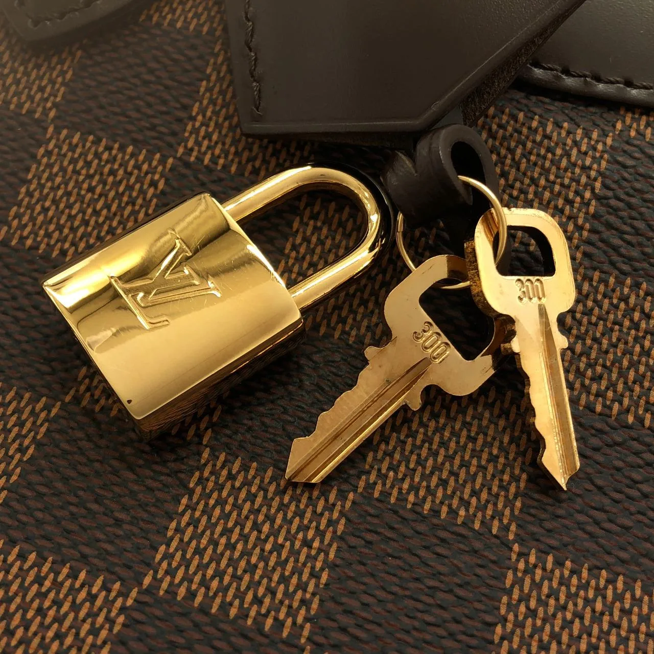 LOUIS VUITTON N41117 手提包 Damier 黑色 Damier 中古品A - 縮圖 5