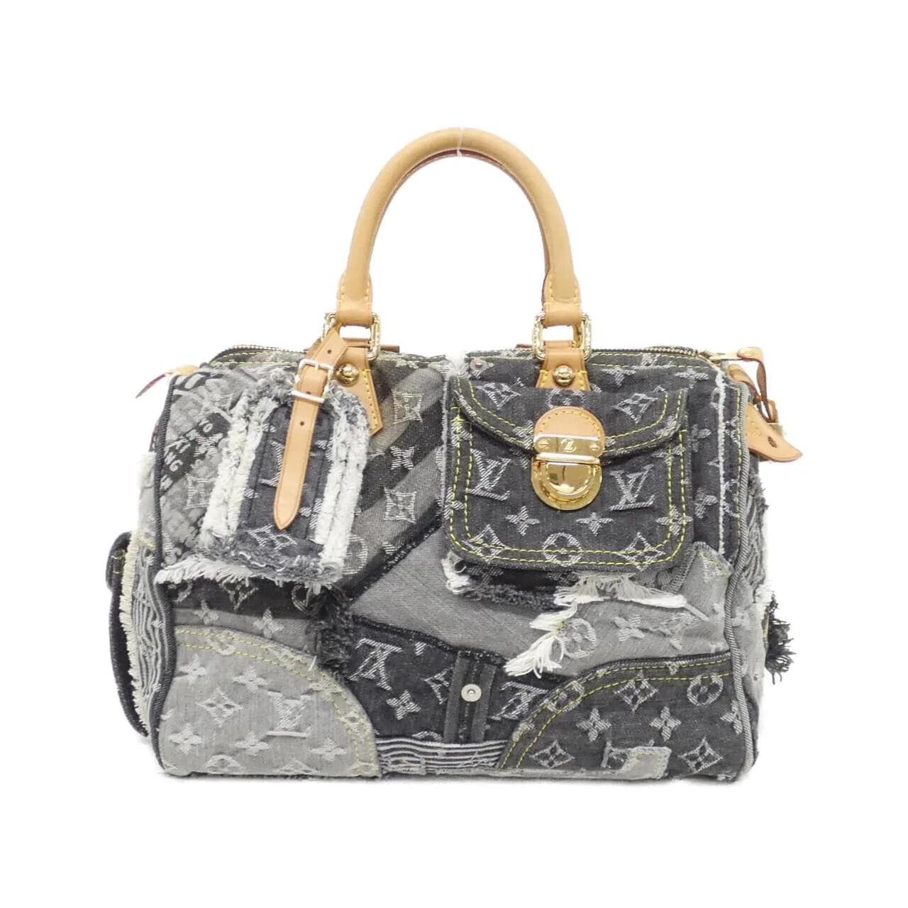 LOUIS VUITTON Speedy M95381 Boston Monogram Black