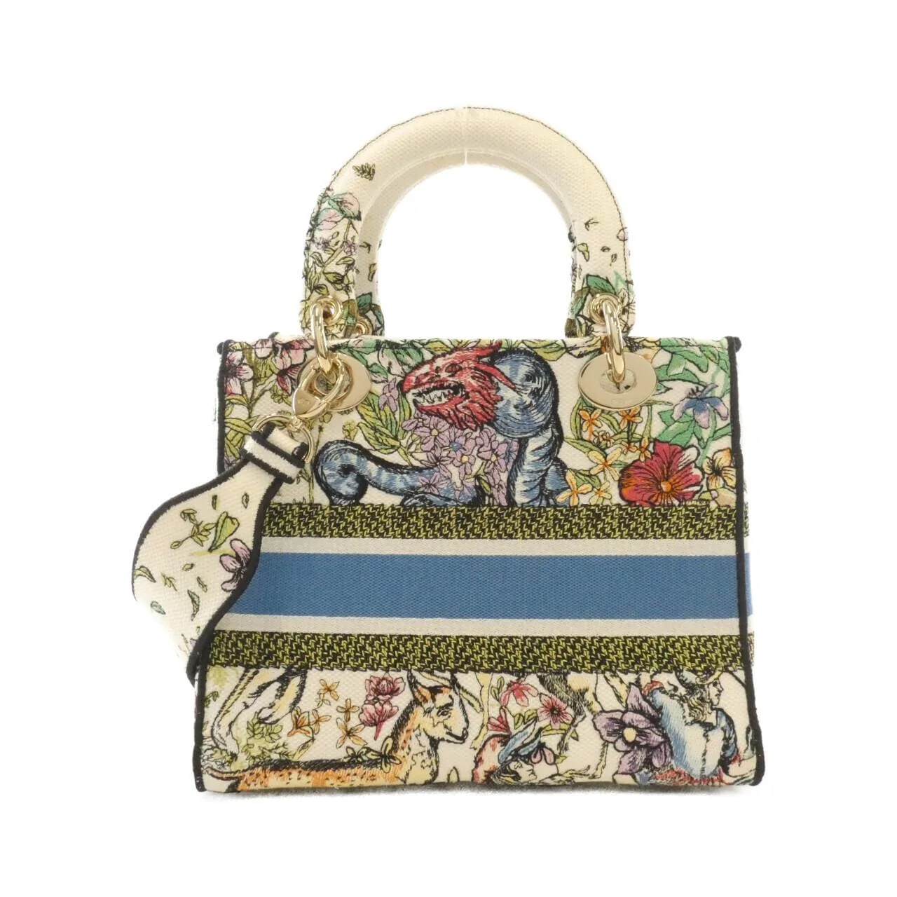DIOR Lady Dior M0565ORUV Handbag Canvas 2