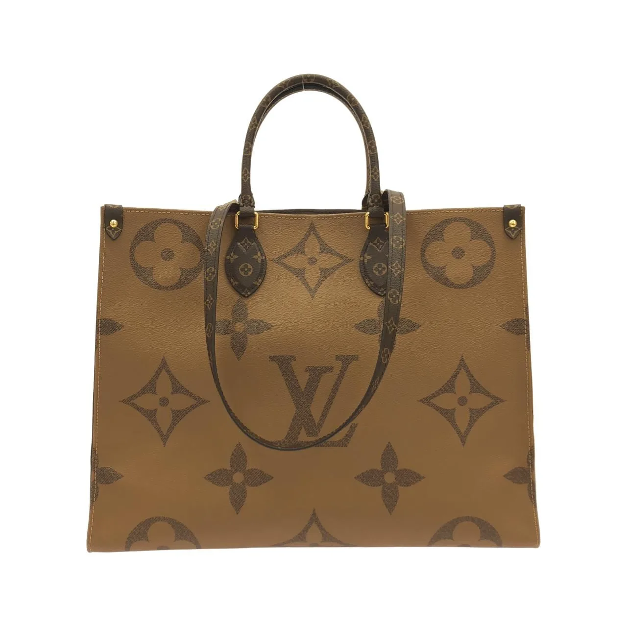 LOUIS VUITTON OnTheGo M44576 手提包 Monogram 黑色 Monogram 中古品A - 縮圖 2