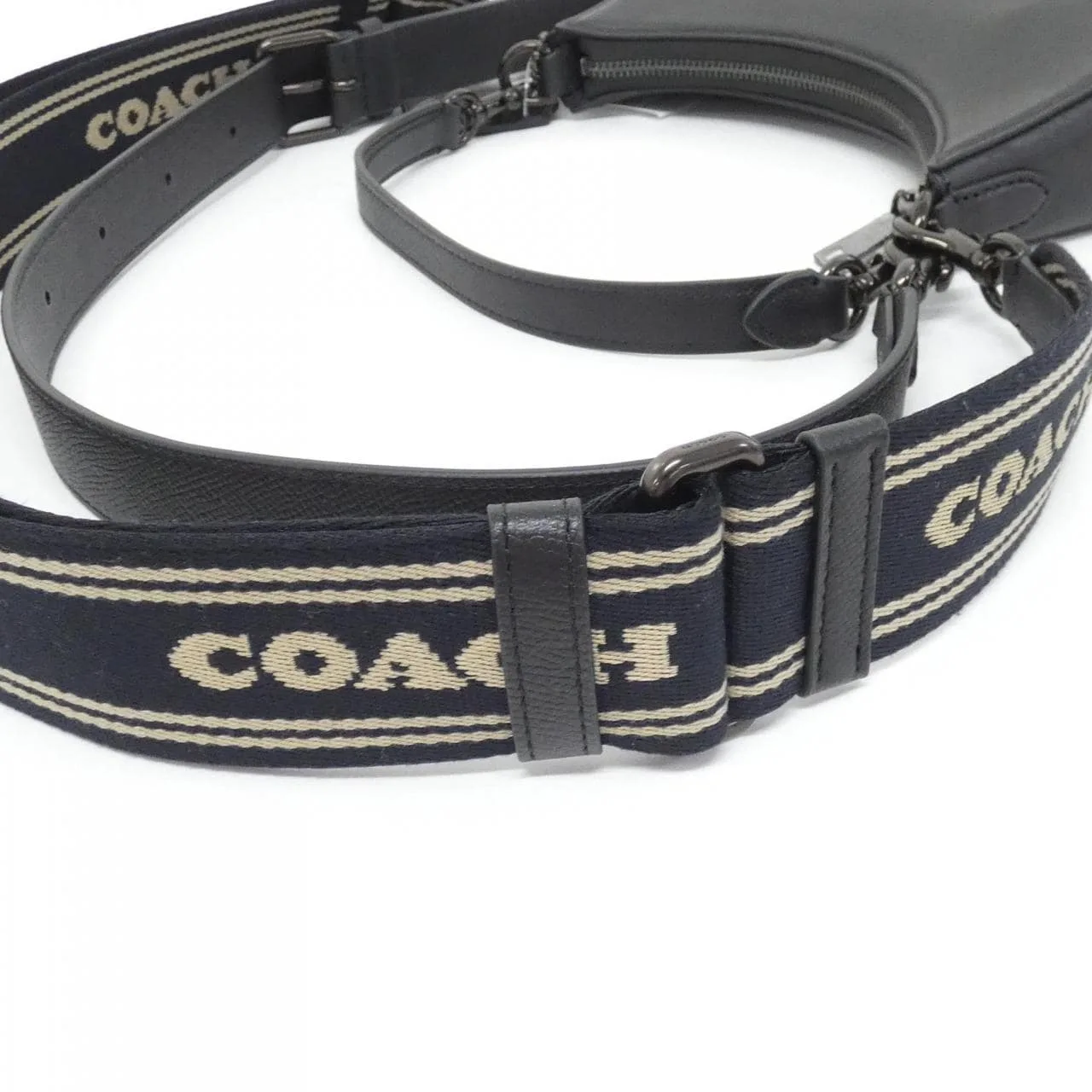 COACH CJ842 肩背包 皮革 黑色 皮革 新品 - 縮圖 5