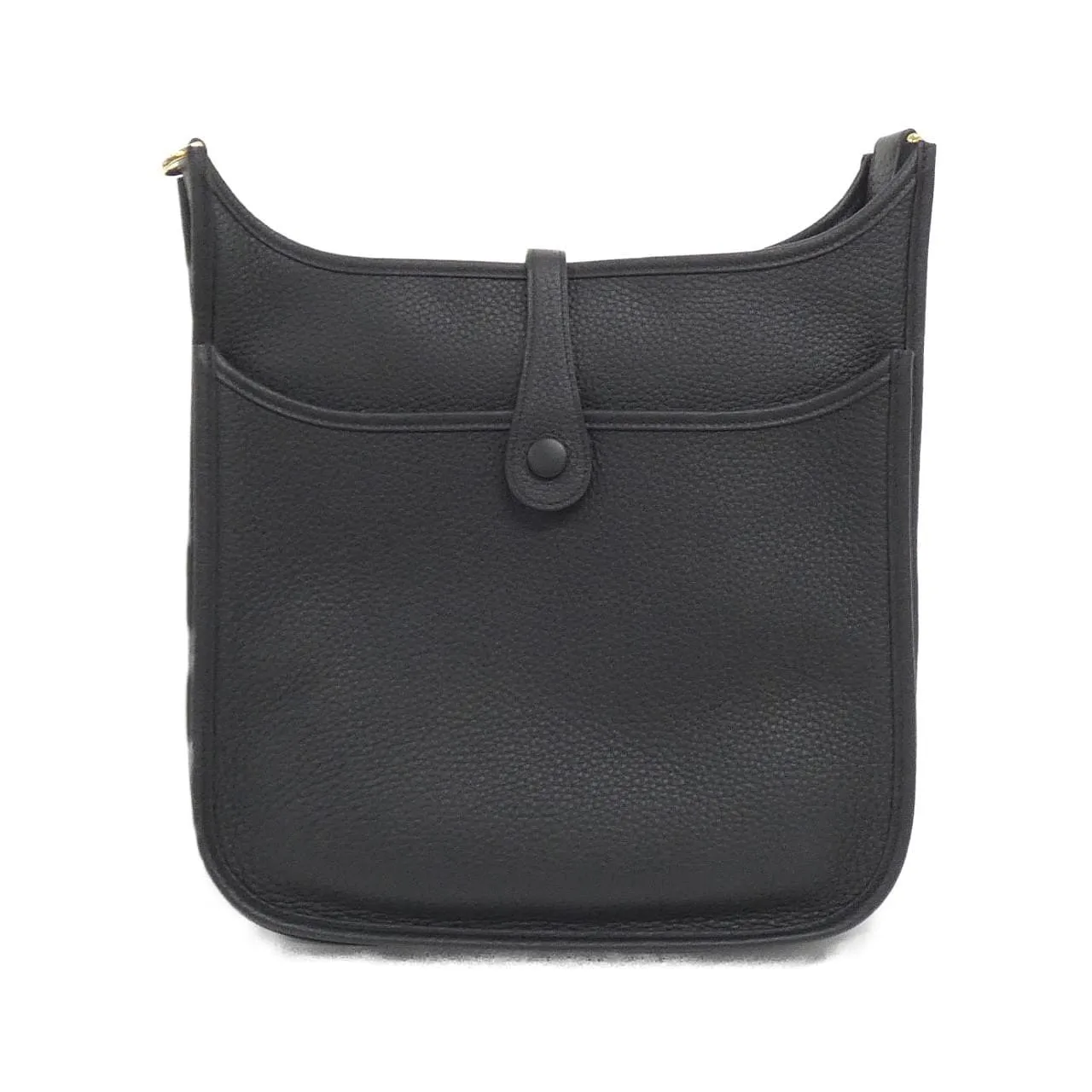HERMES Evelyne 056277CC Shoulder Clemence Black Clemence Leather Unused - Thumbnail 2