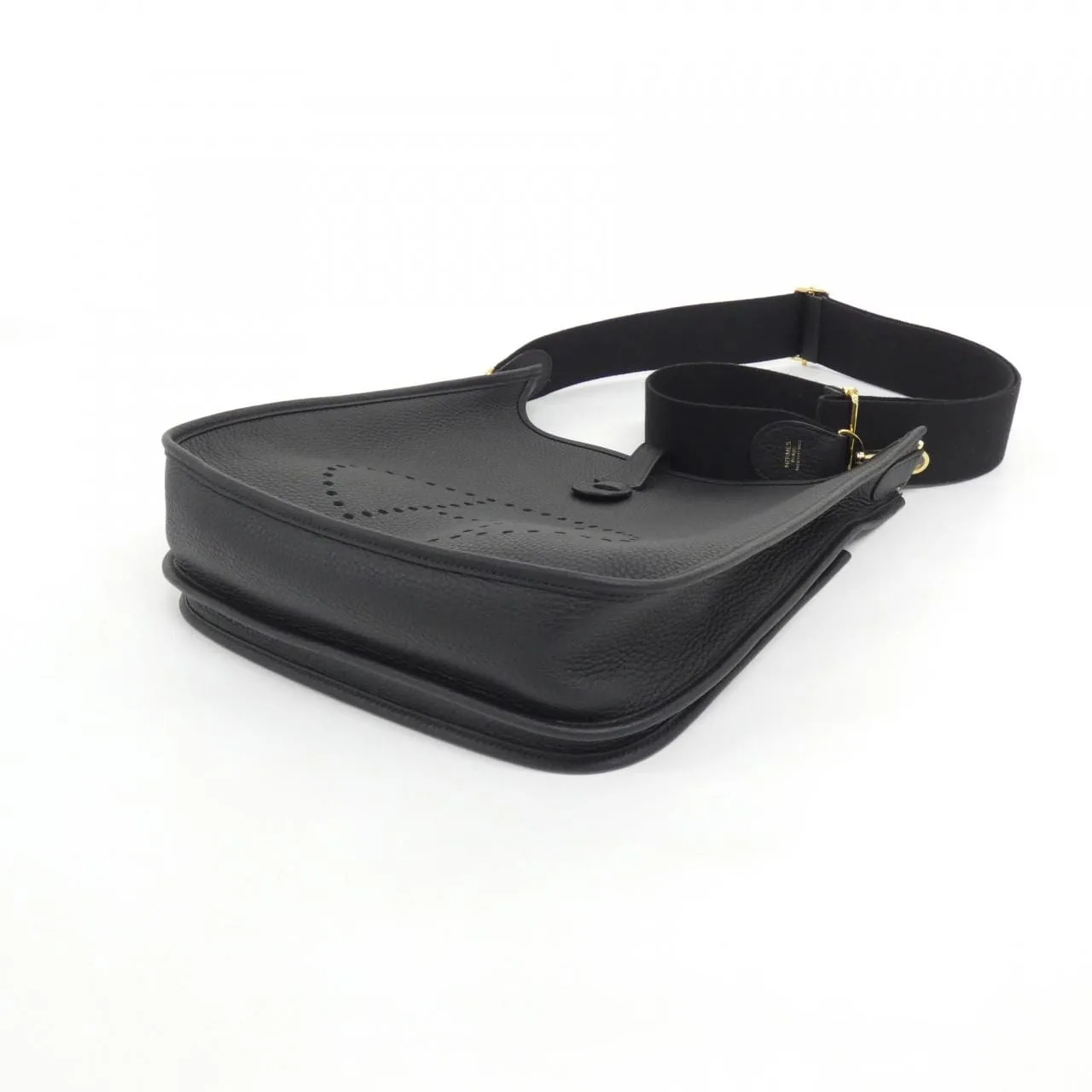 HERMES Evelyne 056277CC Shoulder Clemence Black Clemence Leather Unused - Thumbnail 3
