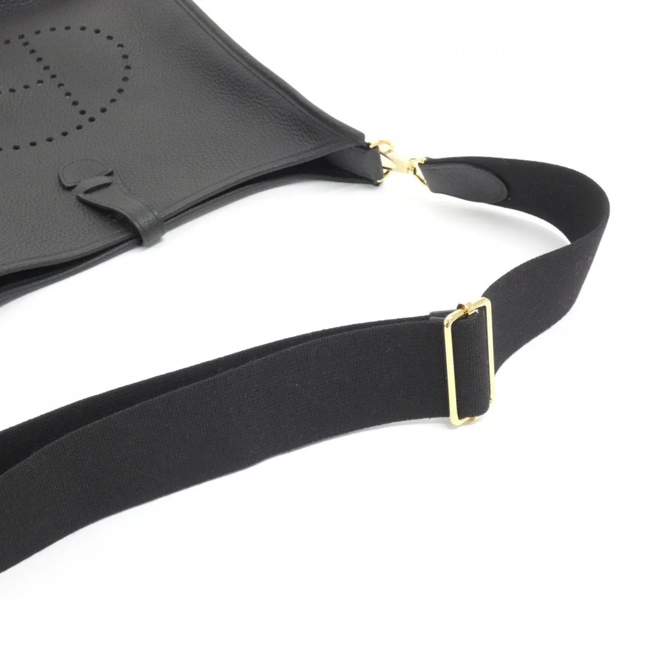 HERMES Evelyne 056277CC Shoulder Clemence Black Clemence Leather Unused - Thumbnail 4