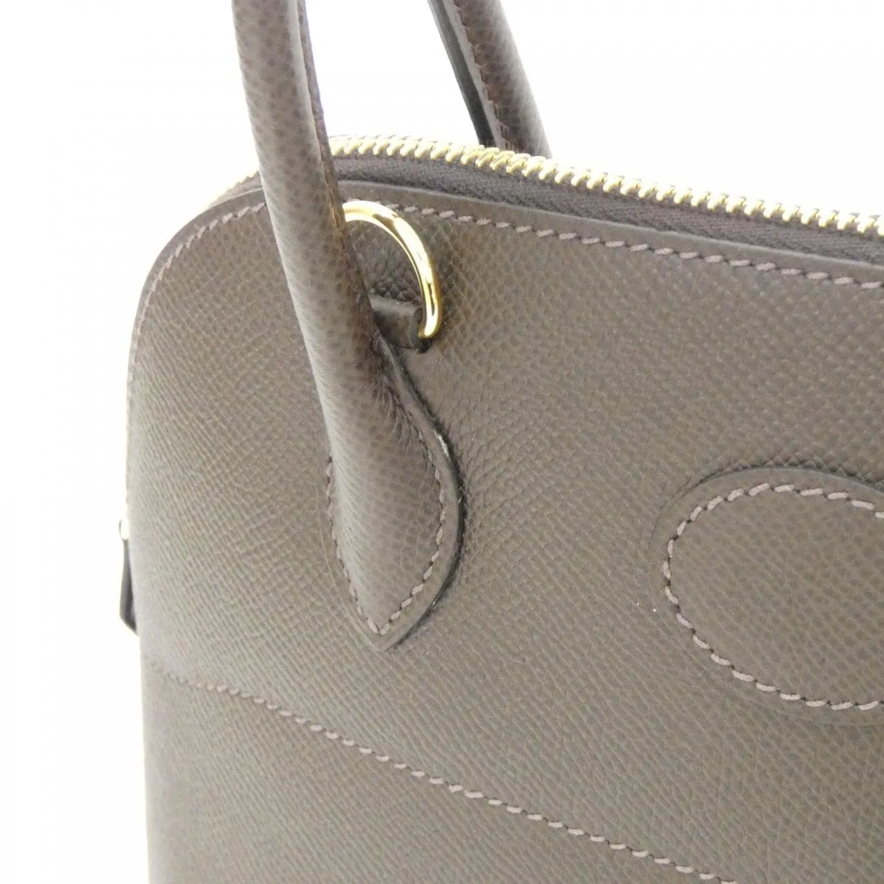 HERMES Bolide 041693CK Handbag Epsom Black Epsom Leather Rank A - Thumbnail 4