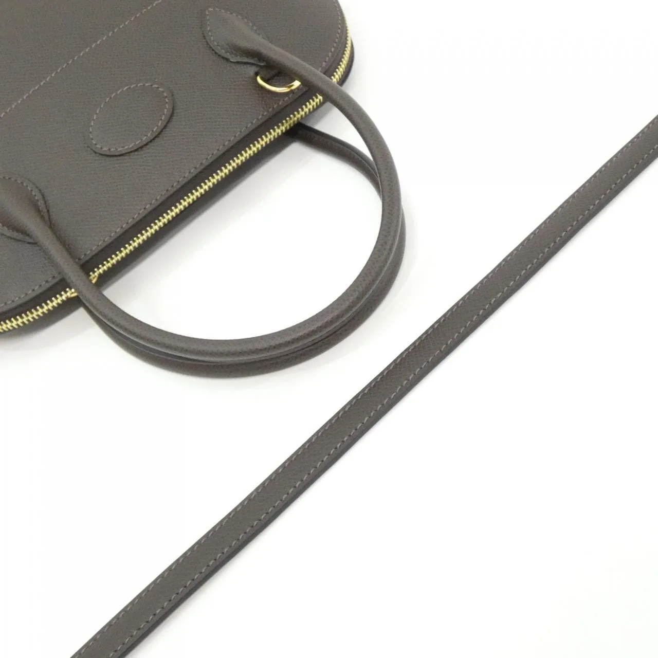 HERMES Bolide 041693CK Handbag Epsom Black Epsom Leather Rank A - Thumbnail 5