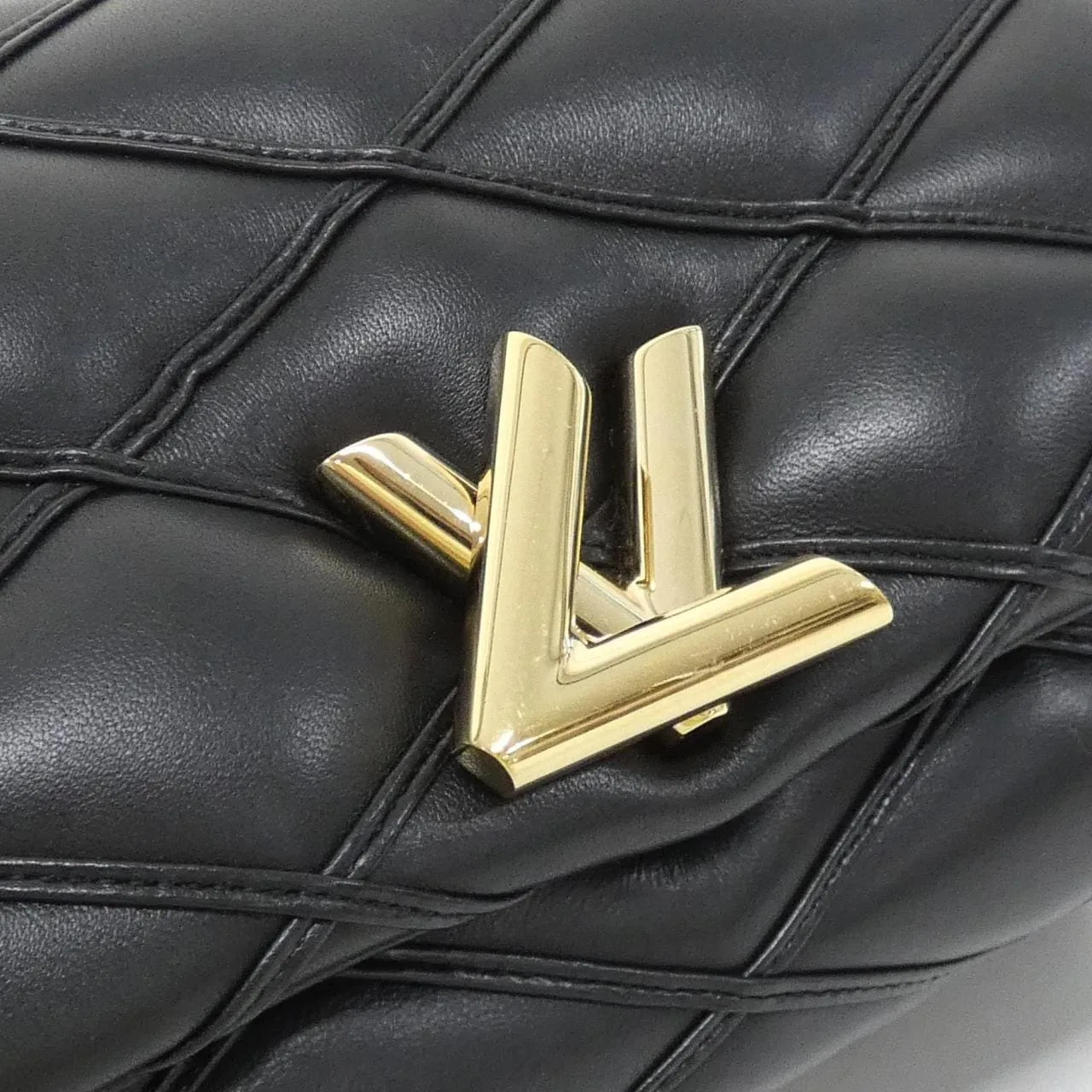 LOUIS VUITTON GO-14 M12004 Shoulder Lambskin Black Lambskin Rank A - Thumbnail 5