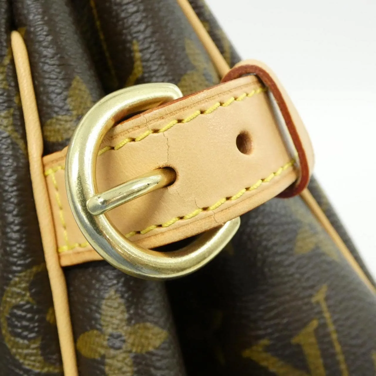 LOUIS VUITTON M51156 Handbag Monogram 黑色 Monogram 中古品A - 縮圖 4