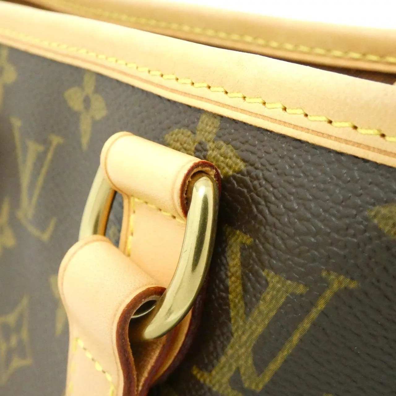 LOUIS VUITTON M51156 Handbag Monogram 黑色 Monogram 中古品A - 縮圖 5