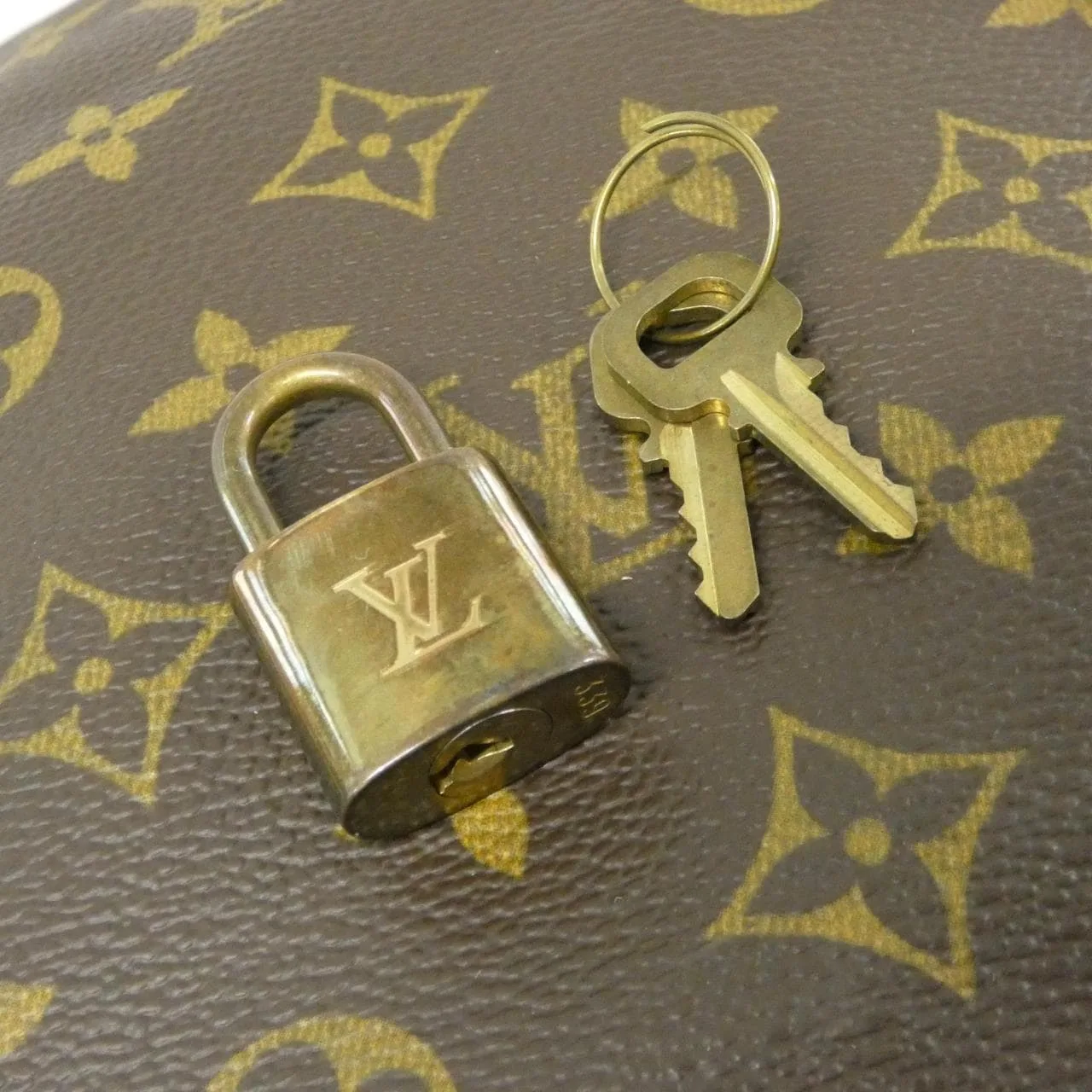 LOUIS VUITTON Keepall M41412 Boston Monogram 黑色 Monogram 中古品A - 縮圖 3