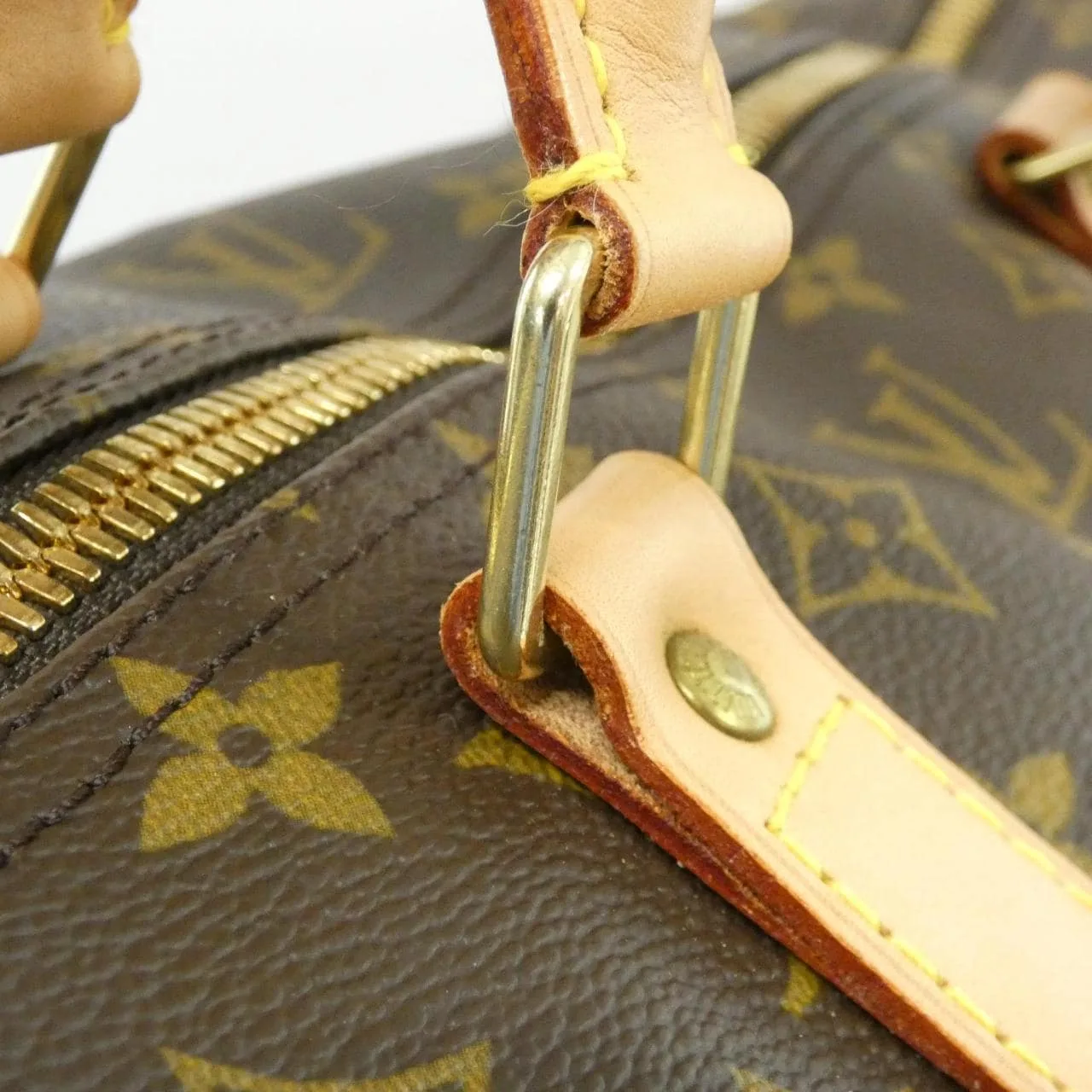 LOUIS VUITTON Keepall M41412 Boston Monogram 黑色 Monogram 中古品A - 縮圖 4