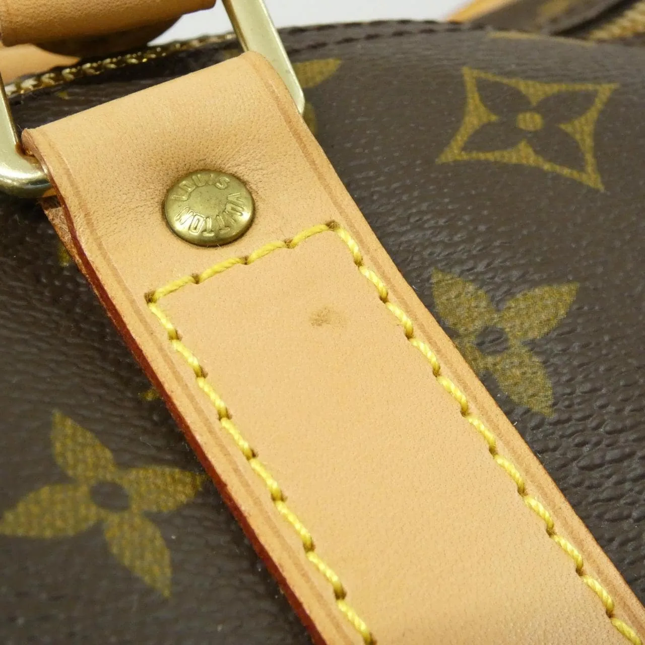 LOUIS VUITTON Keepall M41412 Boston Monogram 黑色 Monogram 中古品A - 縮圖 6