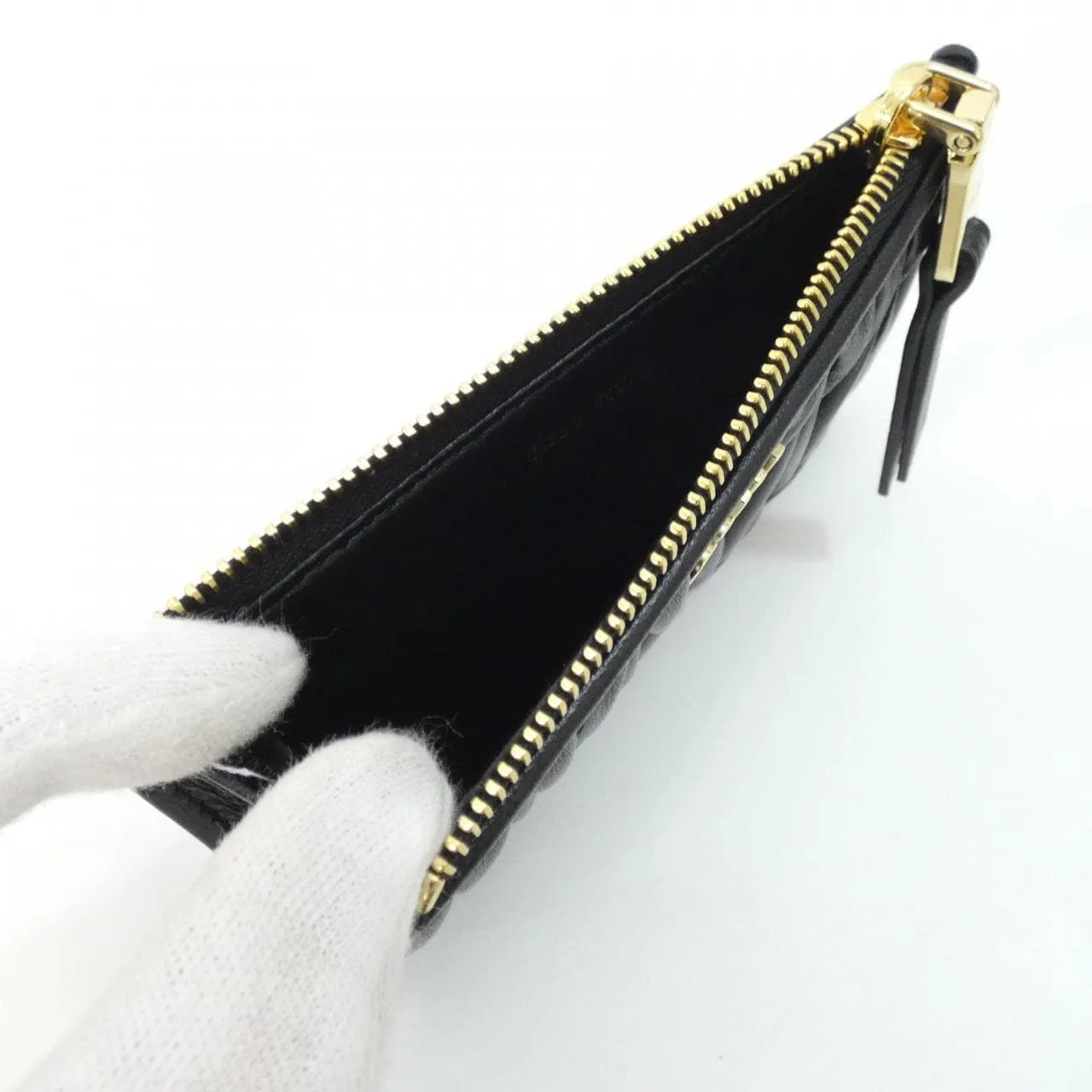MIU MIU 5MB06M 散紙包 黑色 新品 - 縮圖 4