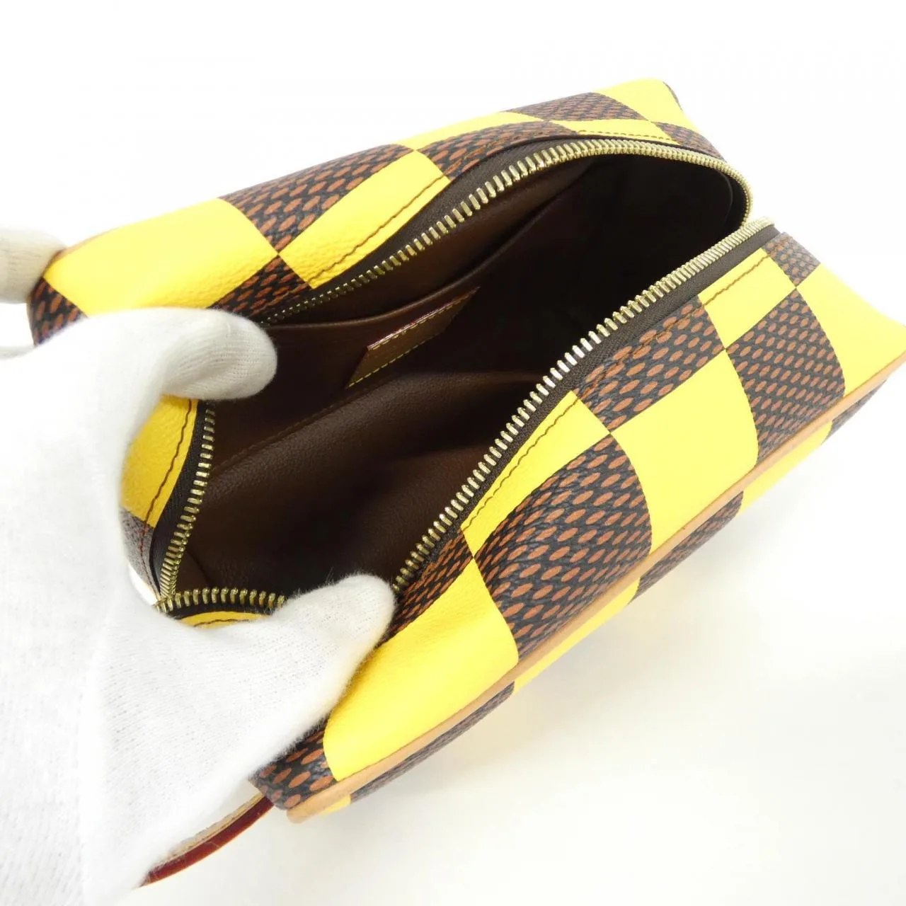 LOUIS VUITTON N40567 小袋 Damier 黑色 Damier 中古品A - 縮圖 5