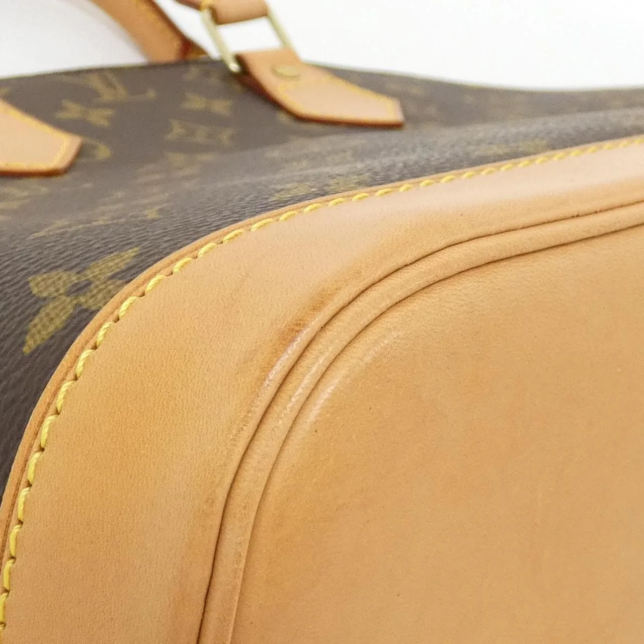 LOUIS VUITTON Alma M51130 手提包 Monogram 黑色 Monogram 中古品A - 縮圖 2