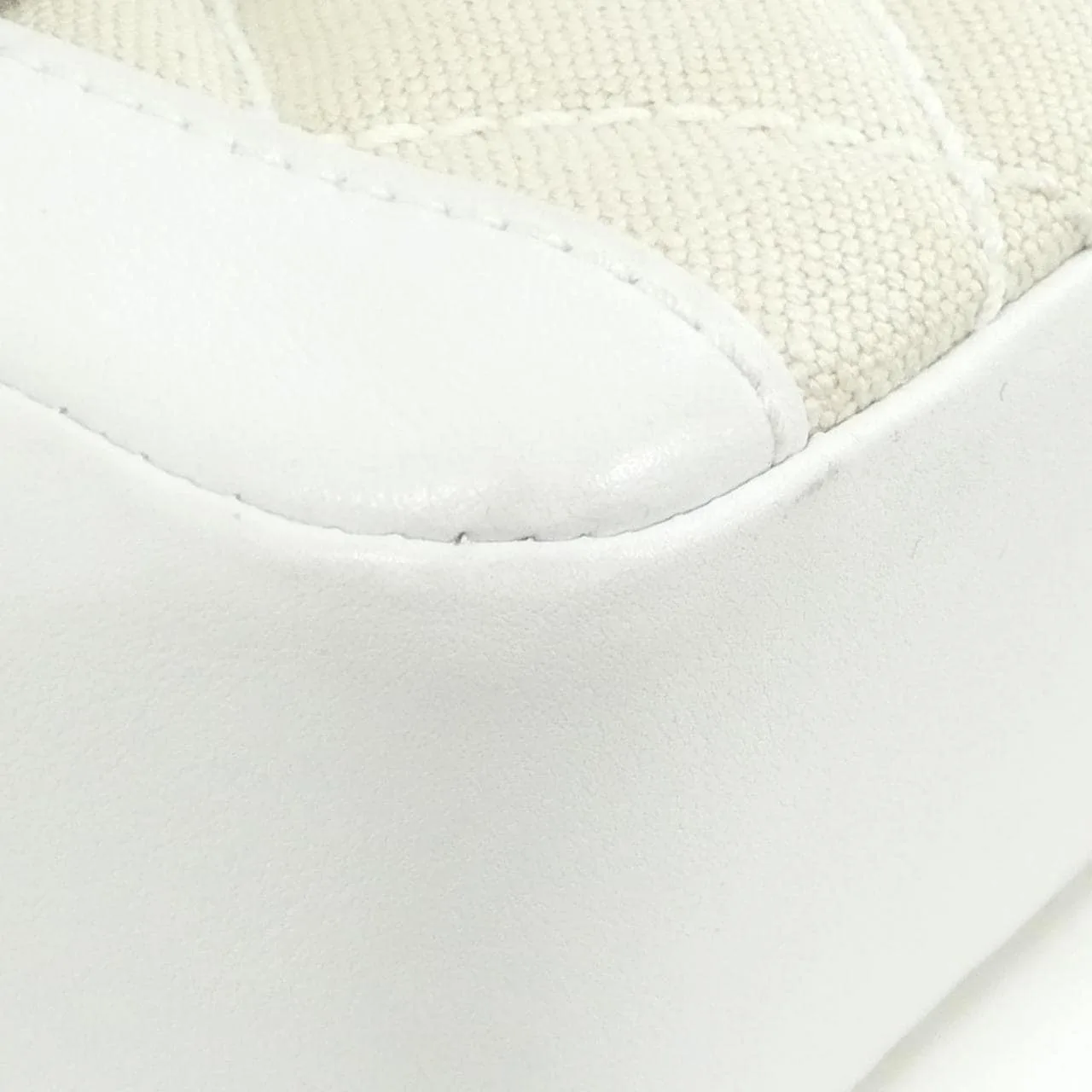 CHANEL 27569 手提包 帆布 白色 帆布 中古品A - 縮圖 3