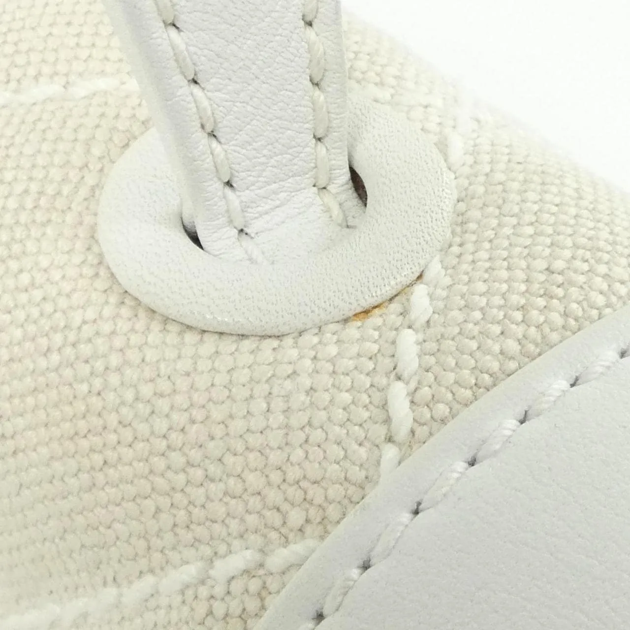 CHANEL 27569 手提包 帆布 白色 帆布 中古品A - 縮圖 7