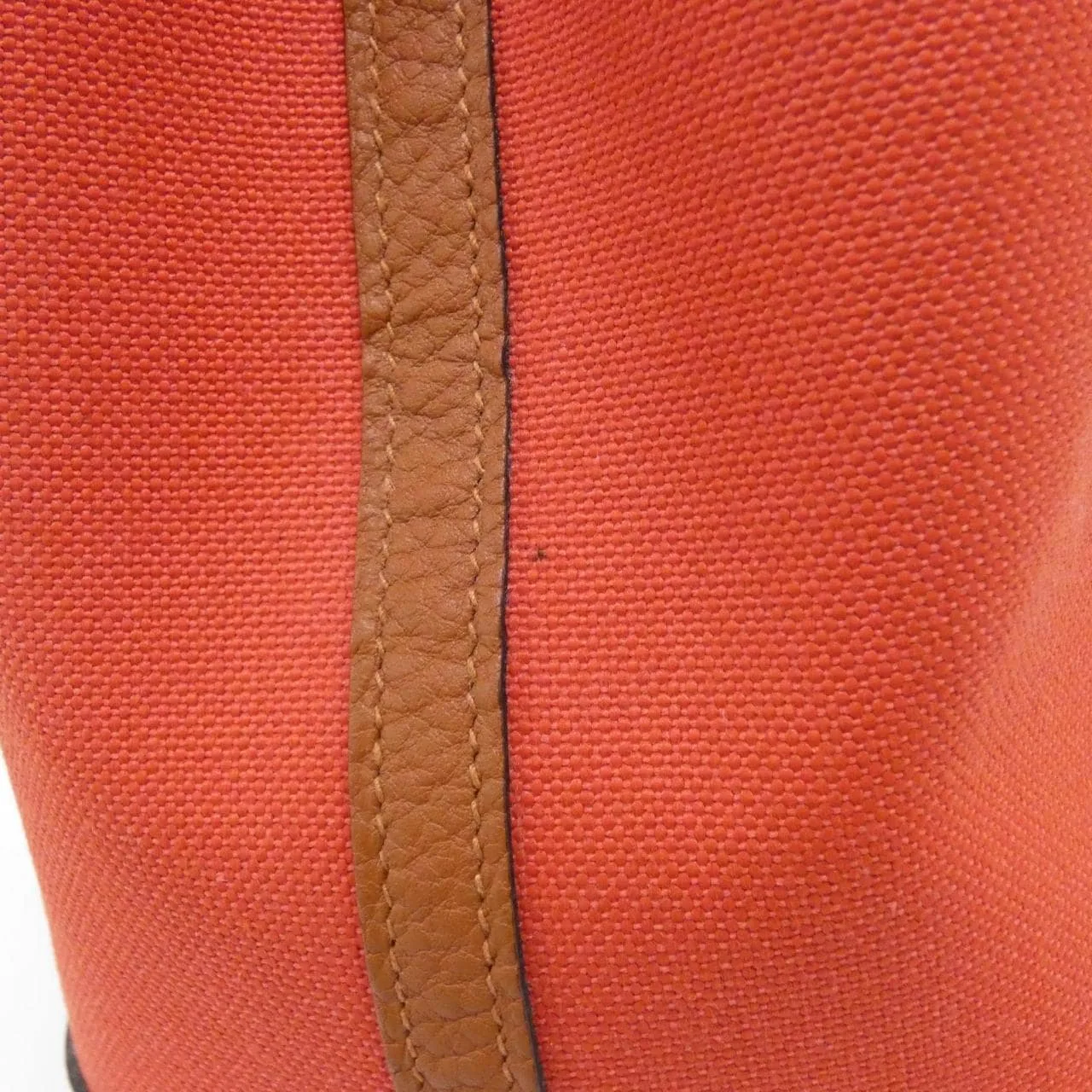HERMES Garden Party 069573CK Tote Rouge Rank A - Thumbnail 4