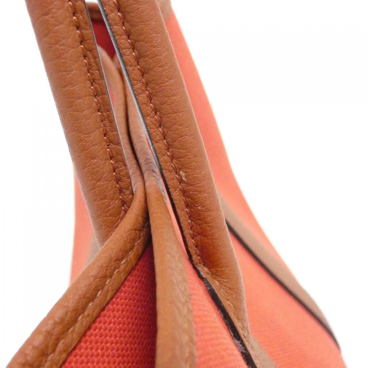 HERMES Garden Party 069573CK Tote Rouge Rank A - Thumbnail 5