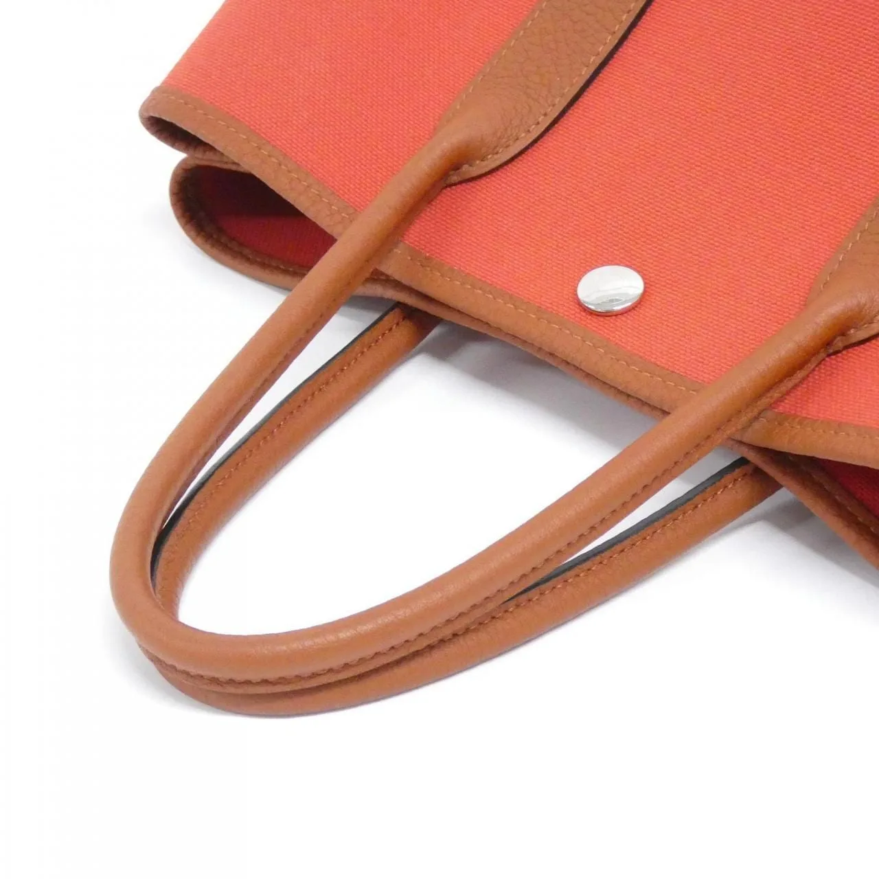 HERMES Garden Party 069573CK Tote Rouge Rank A - Thumbnail 6