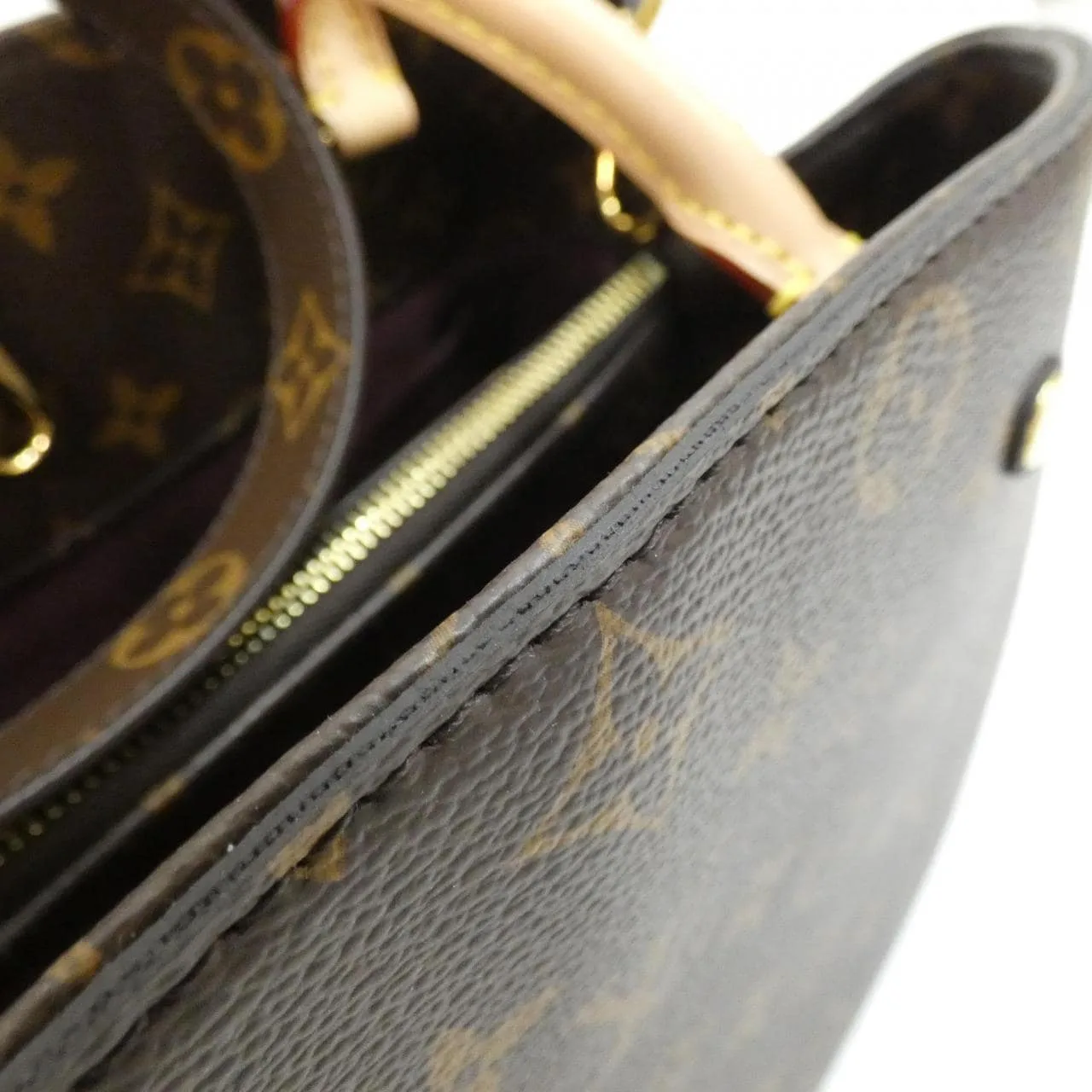 LOUIS VUITTON Montaigne M41056 Handbag Monogram Black Monogram Rank A - Thumbnail 3