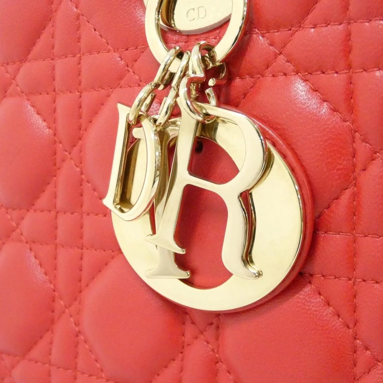 DIOR Lady Dior CAL44550 Handbag Lambskin Black Lambskin Rank A - Thumbnail 4