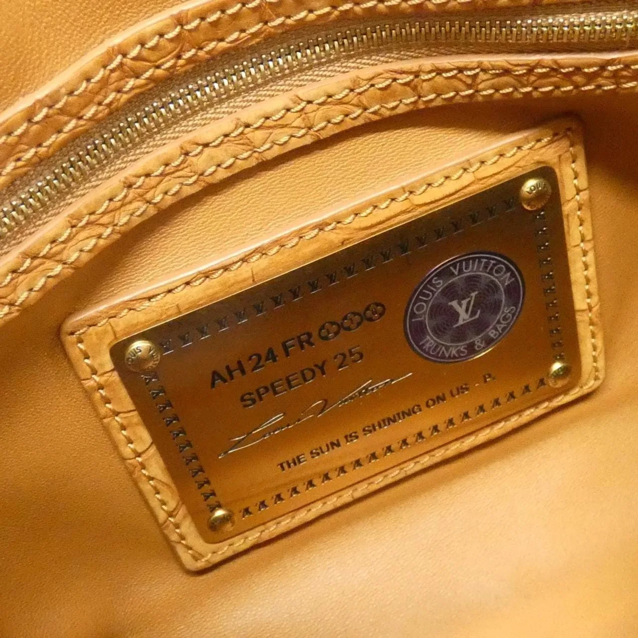 LOUIS VUITTON Speedy 波士頓包 鱷魚皮