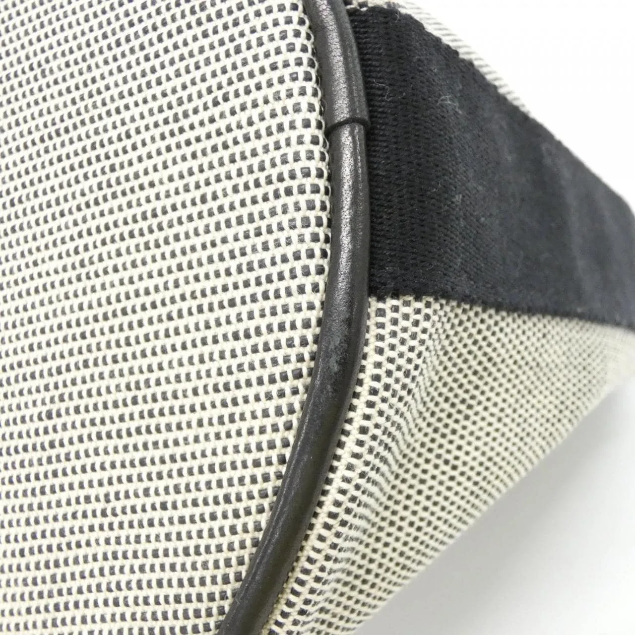 HERMES 102022M Handbag Canvas Black Canvas Rank A - Thumbnail 2