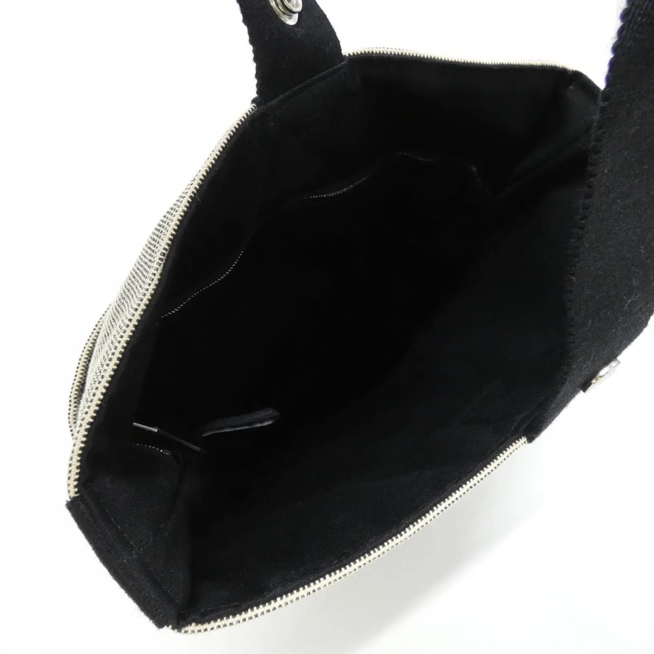 HERMES 102022M Handbag Canvas Black Canvas Rank A - Thumbnail 5