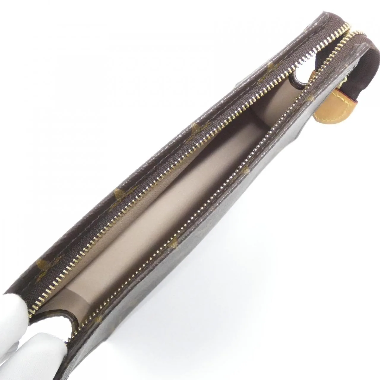 LOUIS VUITTON M47544 小袋 Monogram 黑色 Monogram 中古品A - 縮圖 4