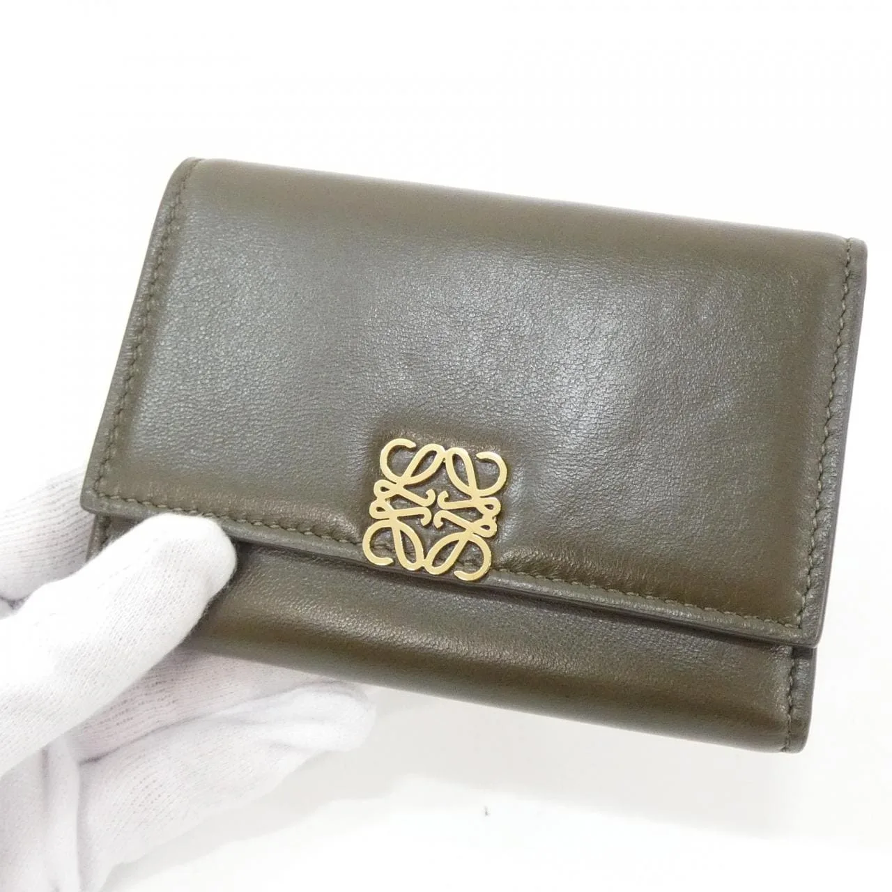 LOEWE C821S33X06 銀包 羊皮 4