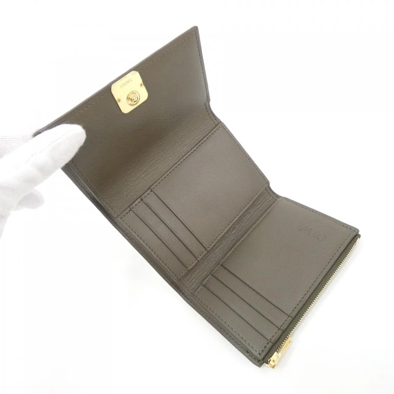 LOEWE C821S33X06 銀包 羊皮 5
