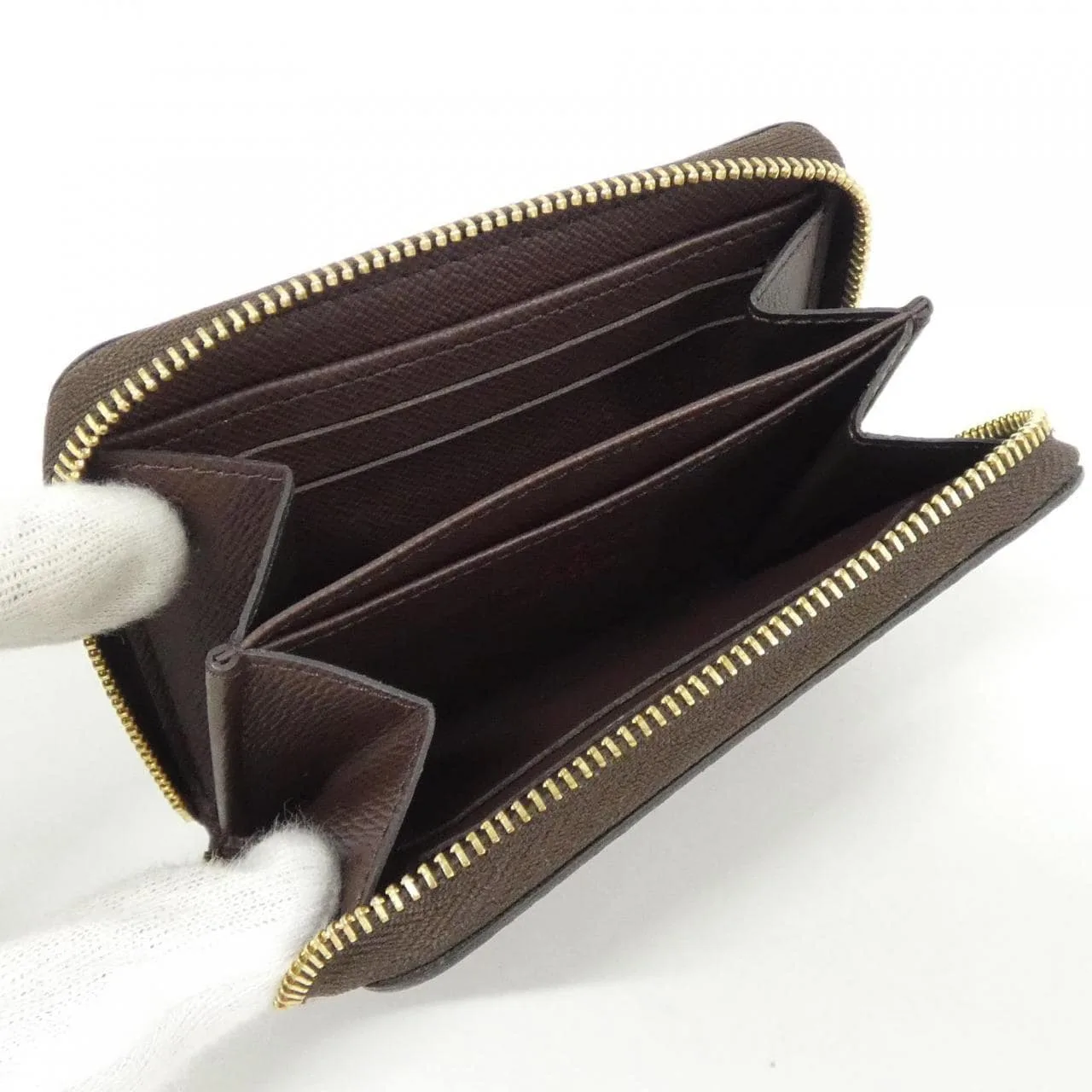 LOUIS VUITTON N63070 Coin Case Damier 黑色 Damier 中古品A - 縮圖 6