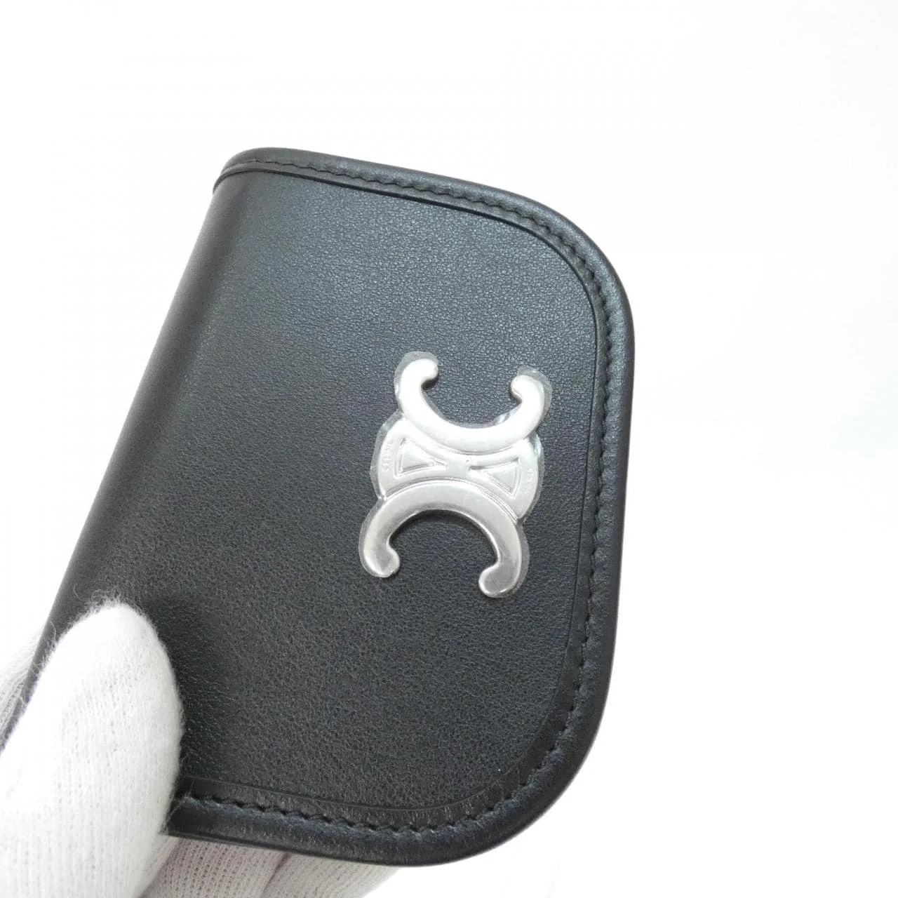 CELINE 10P403DQ1 銀包 黑色 新品 - 縮圖 3