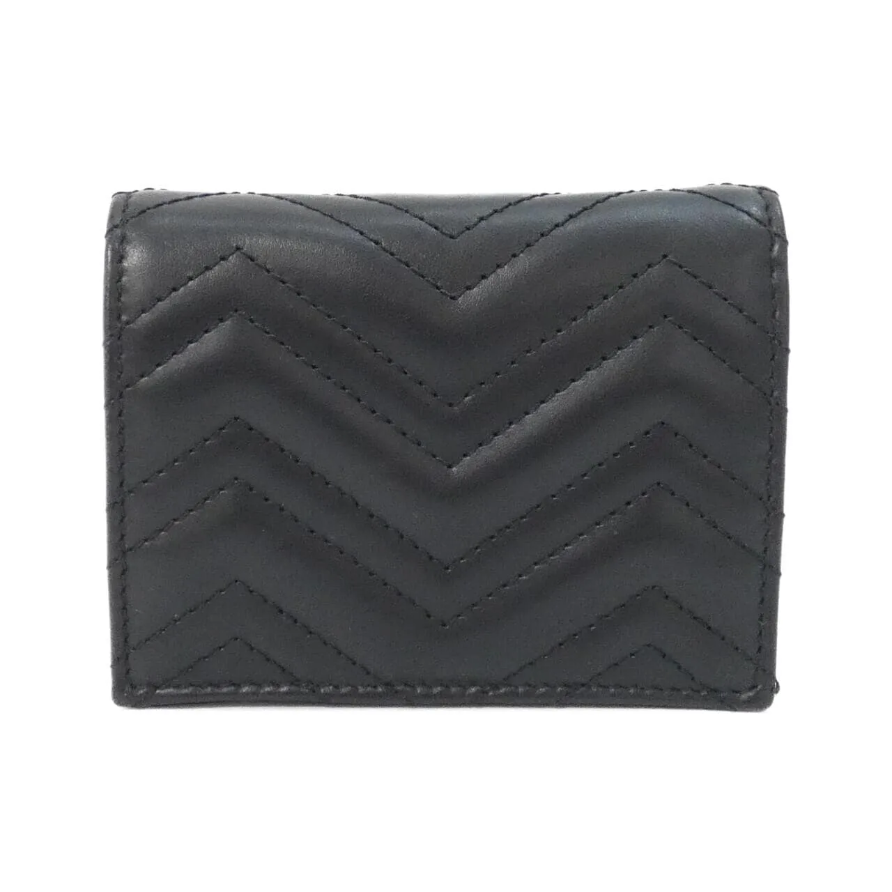 GUCCI 466492 AAET8 Wallet Leather Black Leather New - Thumbnail 2