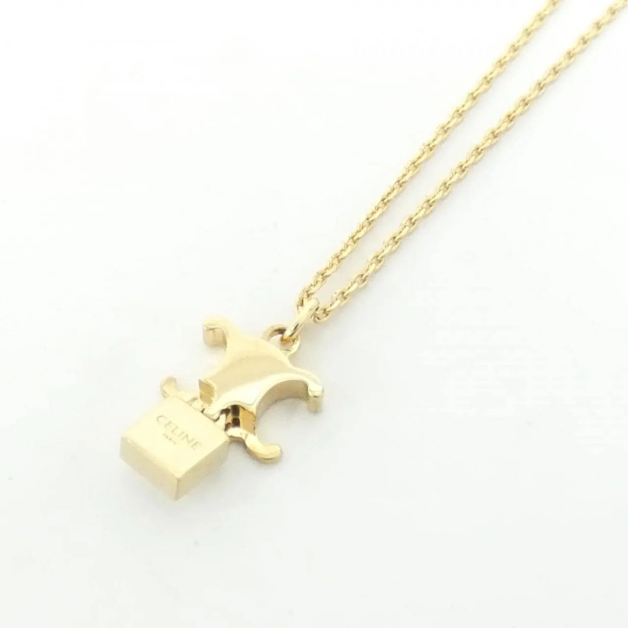 CELINE Triomphe 461VJ6BRS accessories 金色 新品 - 縮圖 3