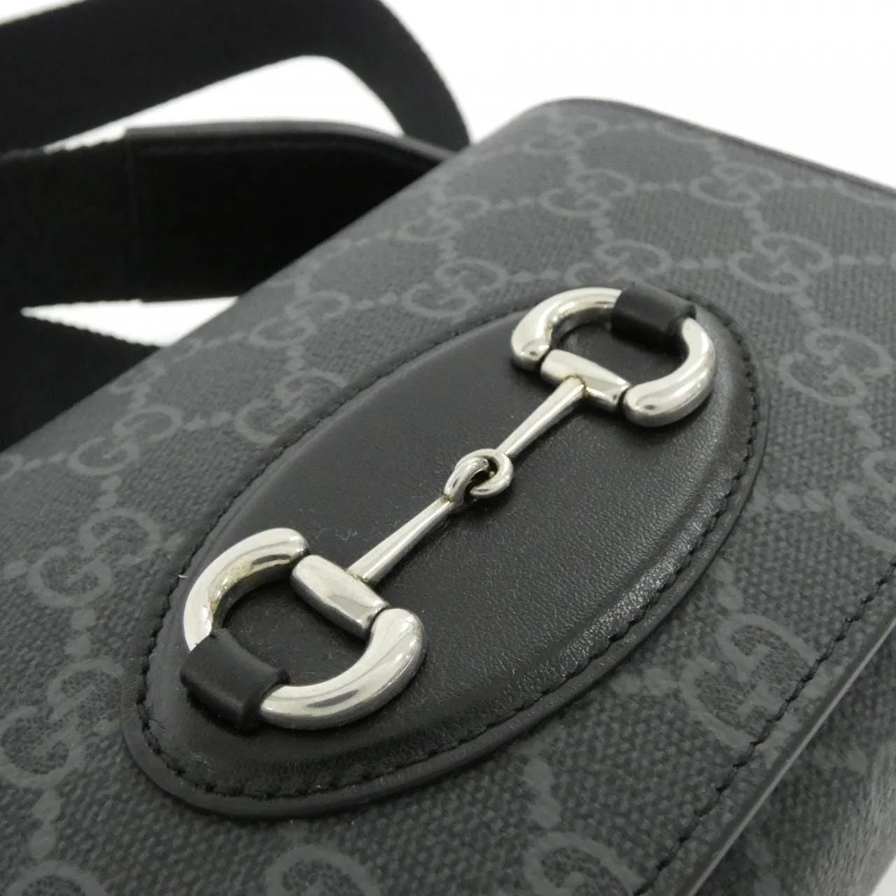 GUCCI 855566 FAFJB 肩背包 帆布 黑色 帆布 新品 - 縮圖 4