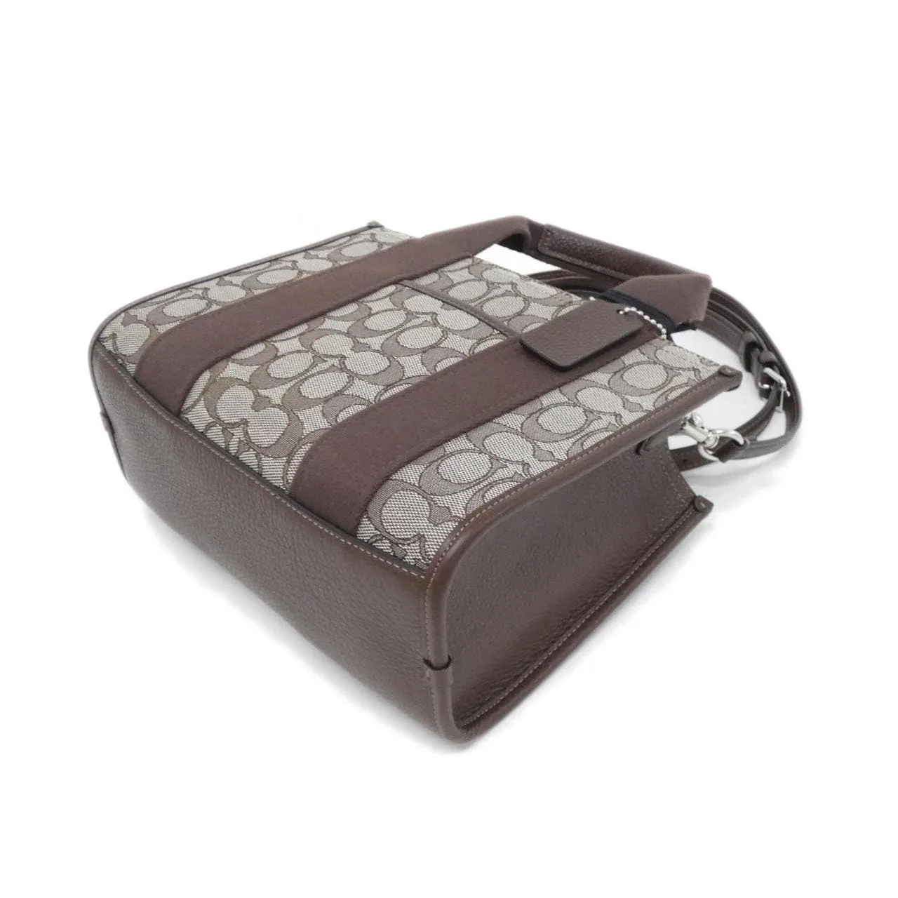 COACH CAR78 手提包 帆布 黑色 帆布 新品 - 縮圖 3