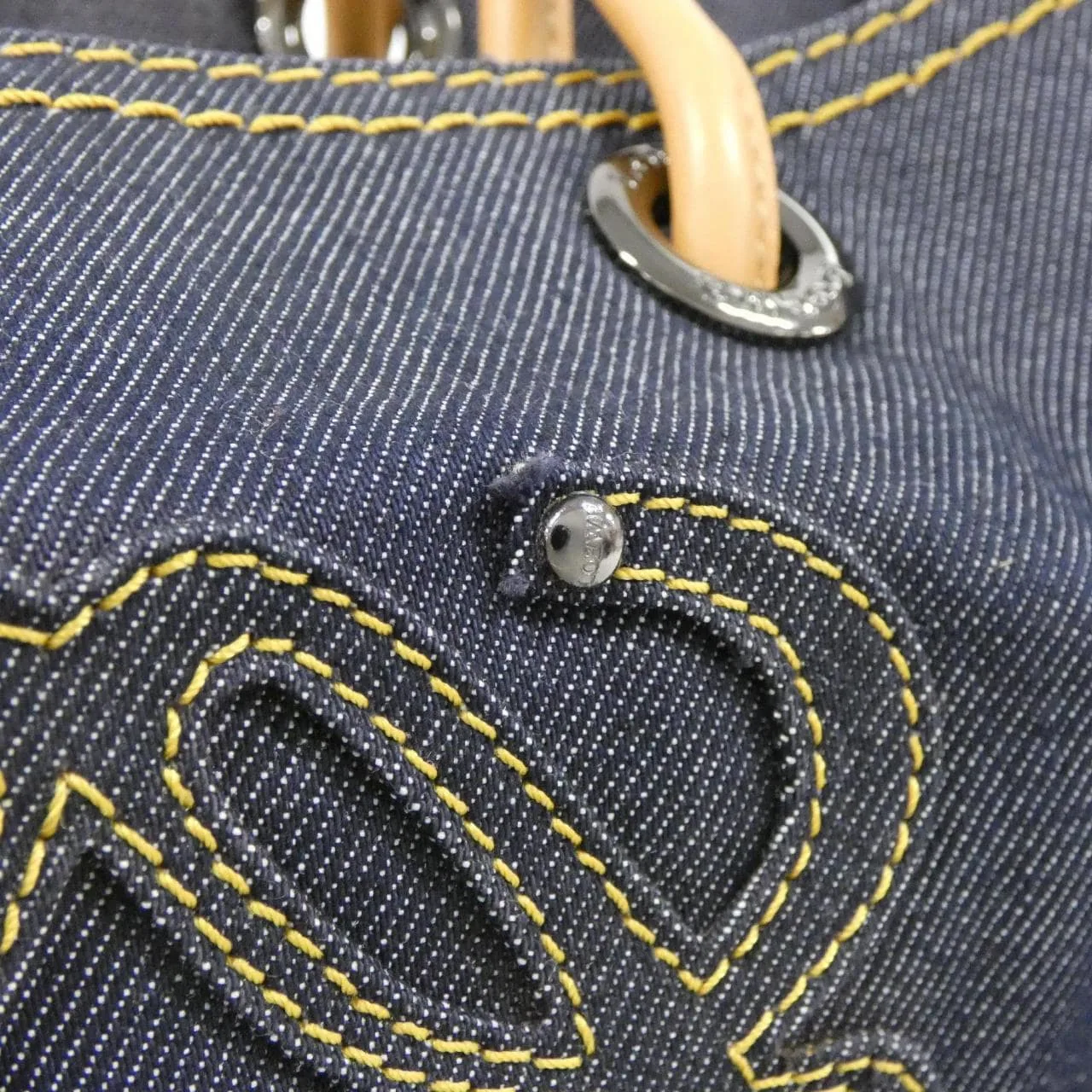 LOEWE 手提包 牛仔布 5