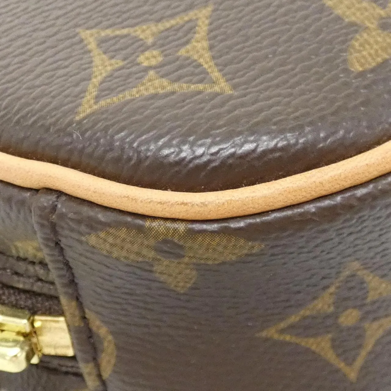 LOUIS VUITTON Pochette M51870 Shoulder Monogram 黑色 Monogram 中古品A - 縮圖 3