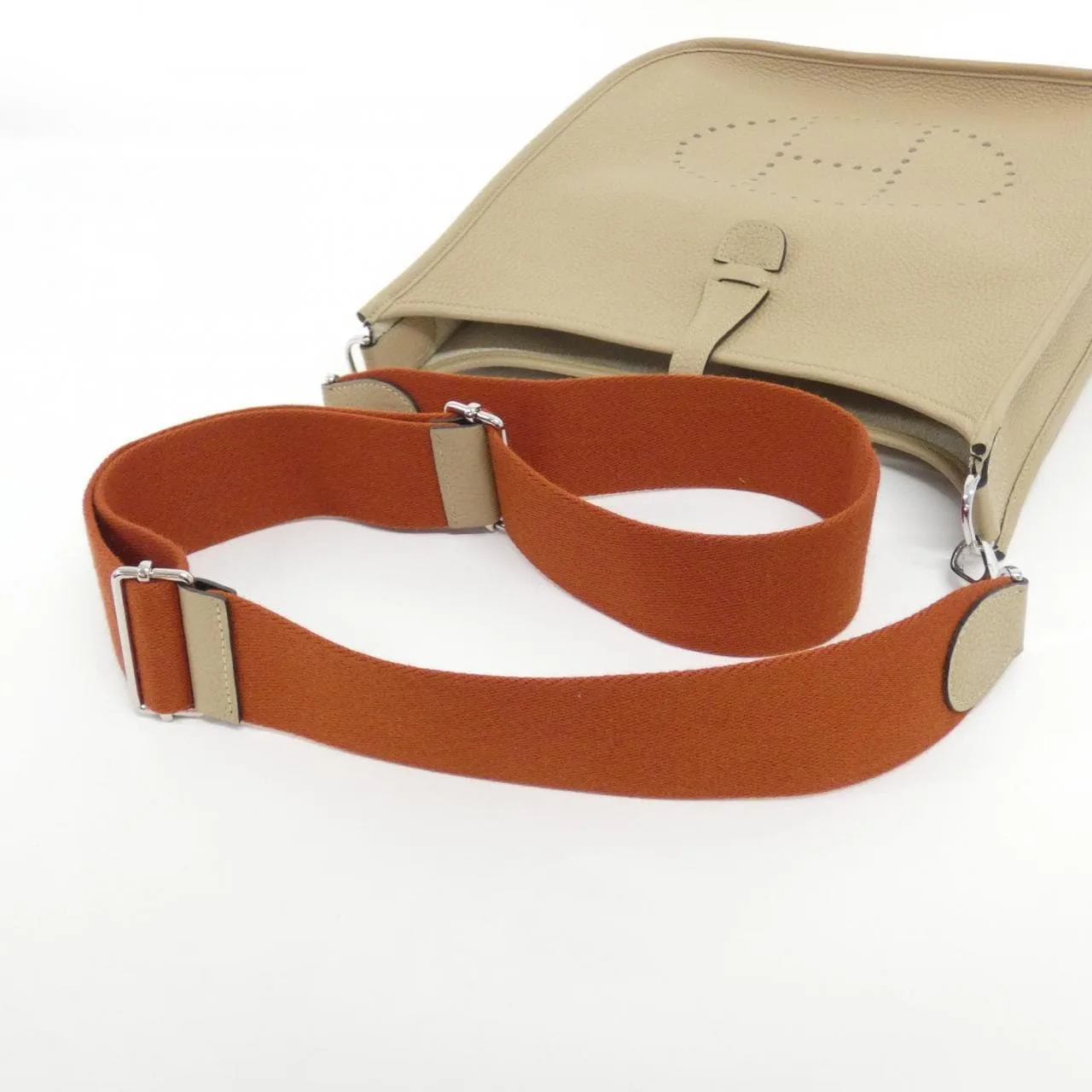 HERMES Evelyne 071404CK Shoulder Clemence Black Clemence Leather Rank A - Thumbnail 7