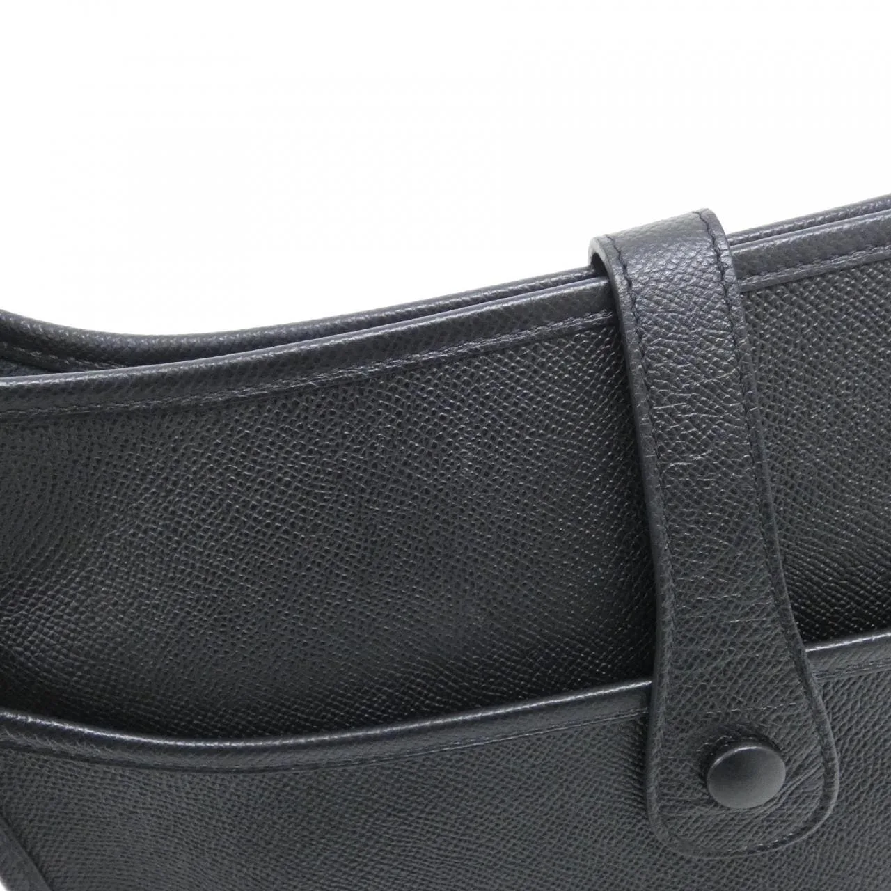 HERMES Evelyne 056276CK Shoulder Epsom Black Epsom Leather Rank A - Thumbnail 6