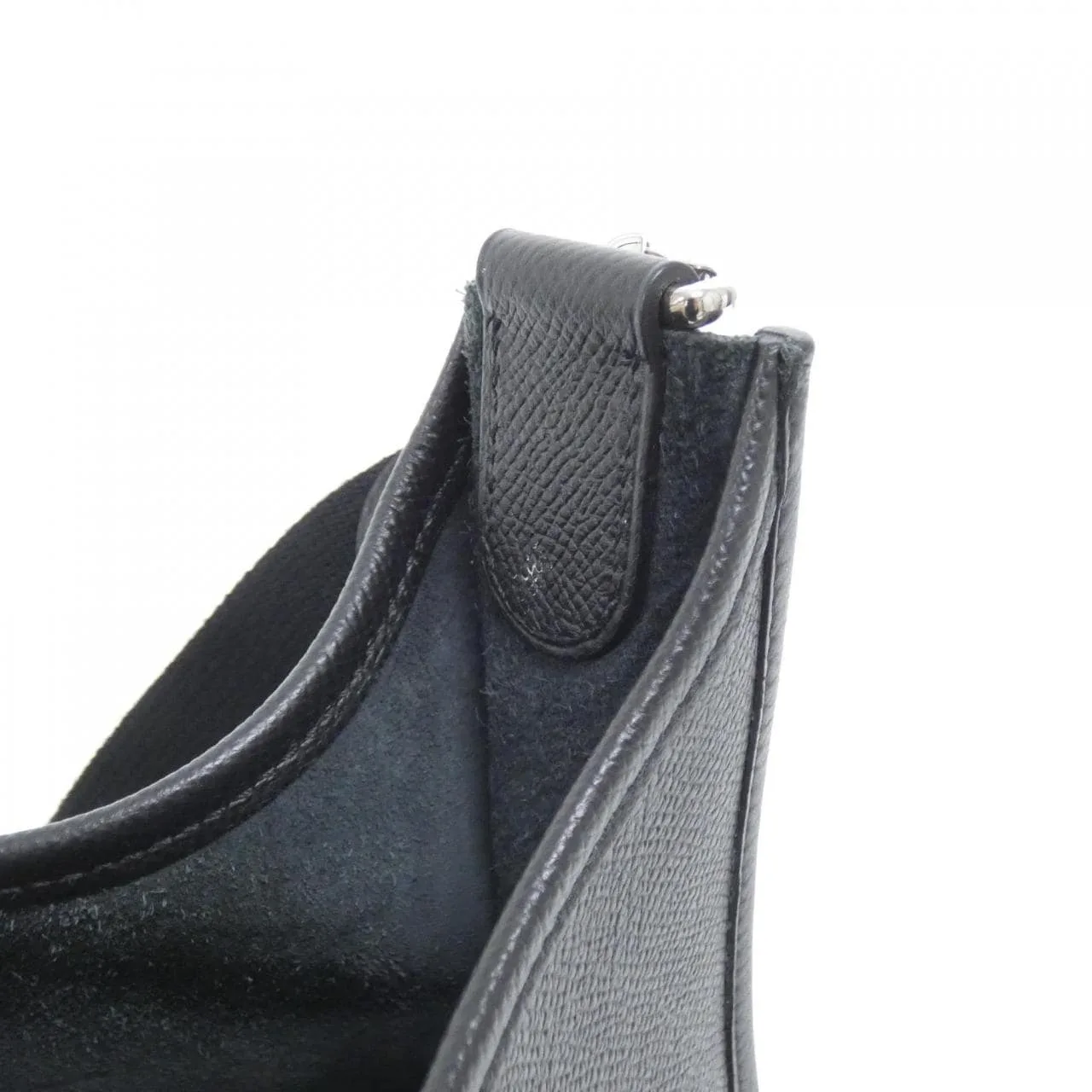 HERMES Evelyne 056276CK Shoulder Epsom Black Epsom Leather Rank A - Thumbnail 10
