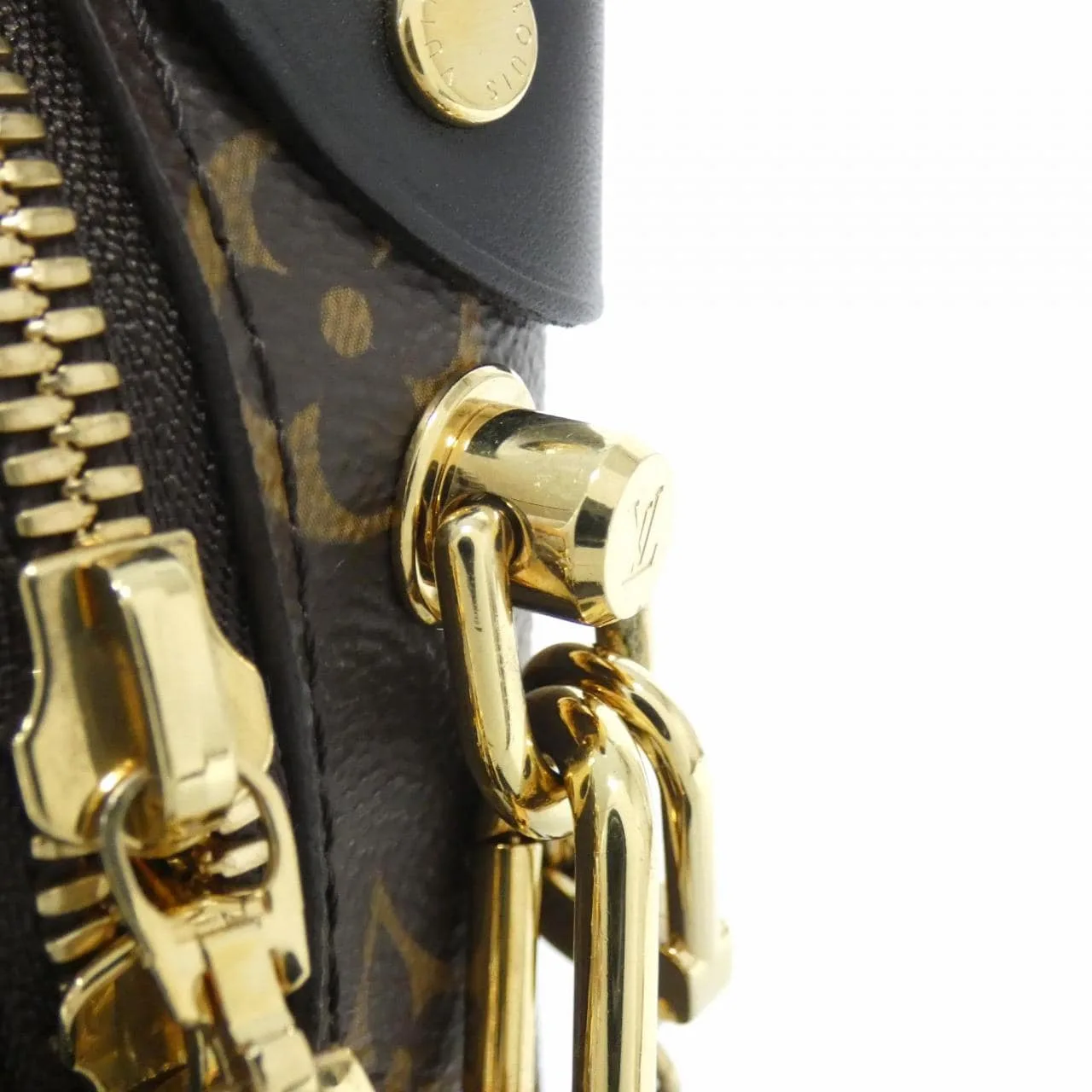 LOUIS VUITTON M45571 Handbag Monogram 黑色 Monogram 中古品A - 縮圖 5