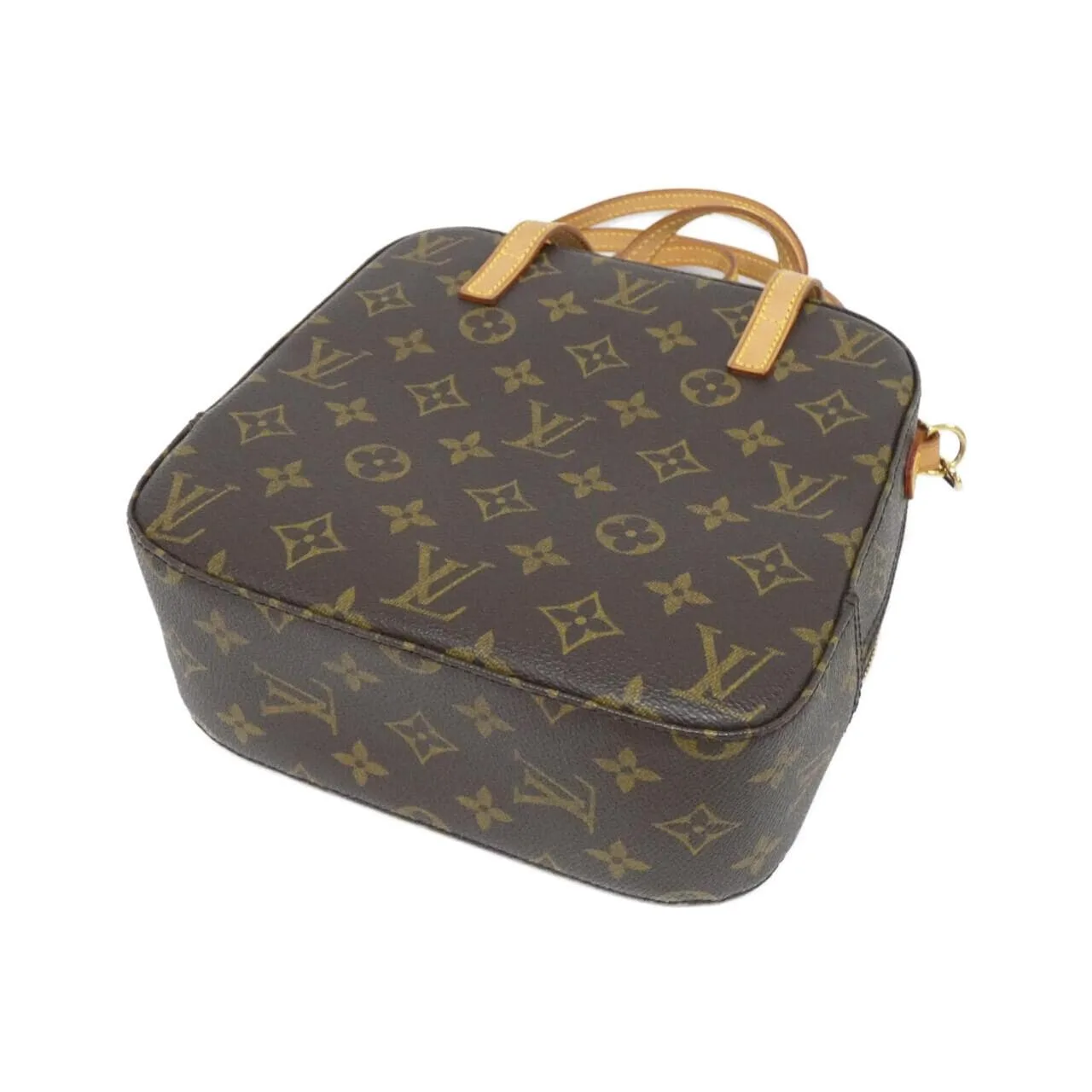 LOUIS VUITTON M47500 Handbag Monogram 黑色 Monogram 中古品A - 縮圖 2