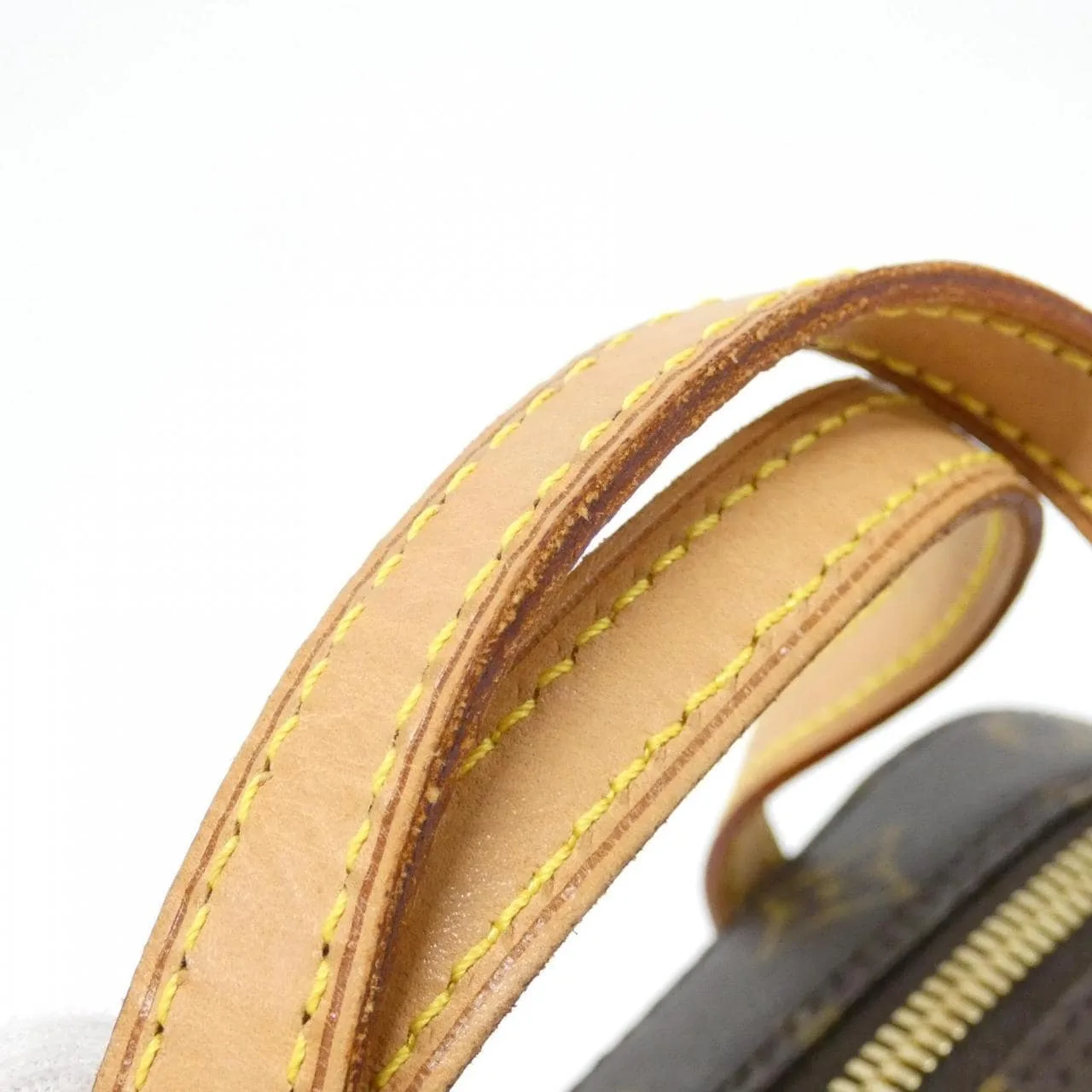 LOUIS VUITTON M47500 Handbag Monogram 黑色 Monogram 中古品A - 縮圖 4
